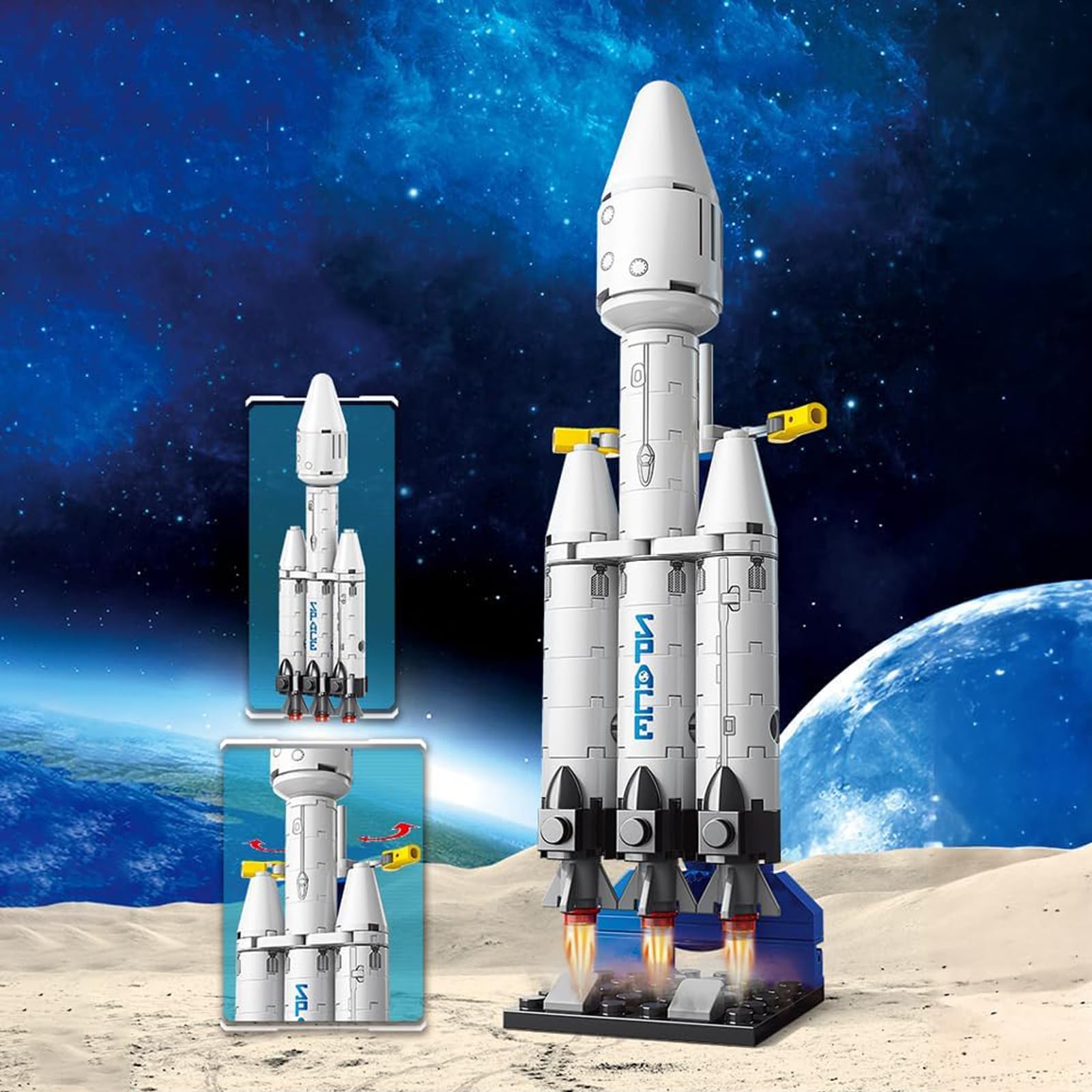 Amazon.co.jp: Chlemeter Spacex 探査宇宙ステーションビルディング