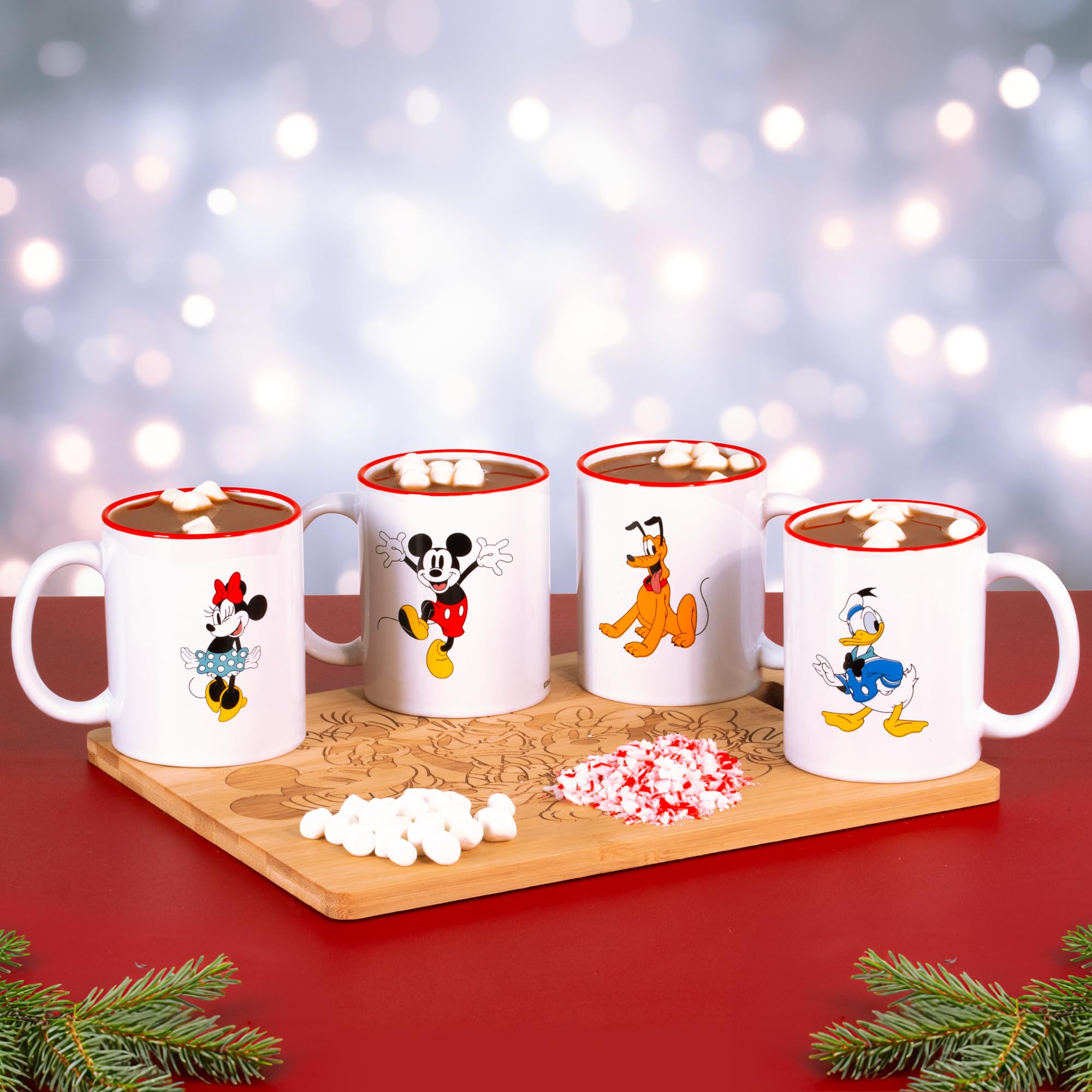 Amazon.com: Disney Mickeys Cocoa Bar Hot Chocolate Set for 4 with