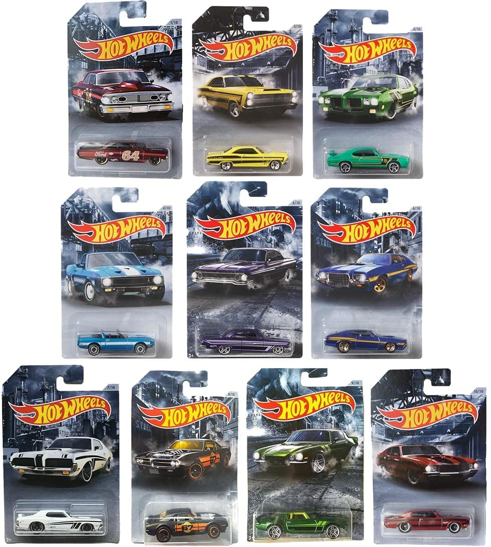 Amazon.com: Hot Wheels 2020 American Steel Muscle Cars Complete