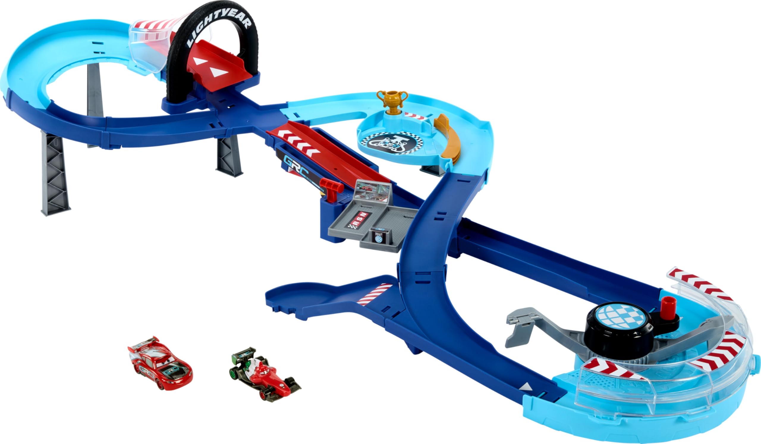 Amazon.com: Mattel Disney and Pixar Cars Playset with 2 Toy Cars
