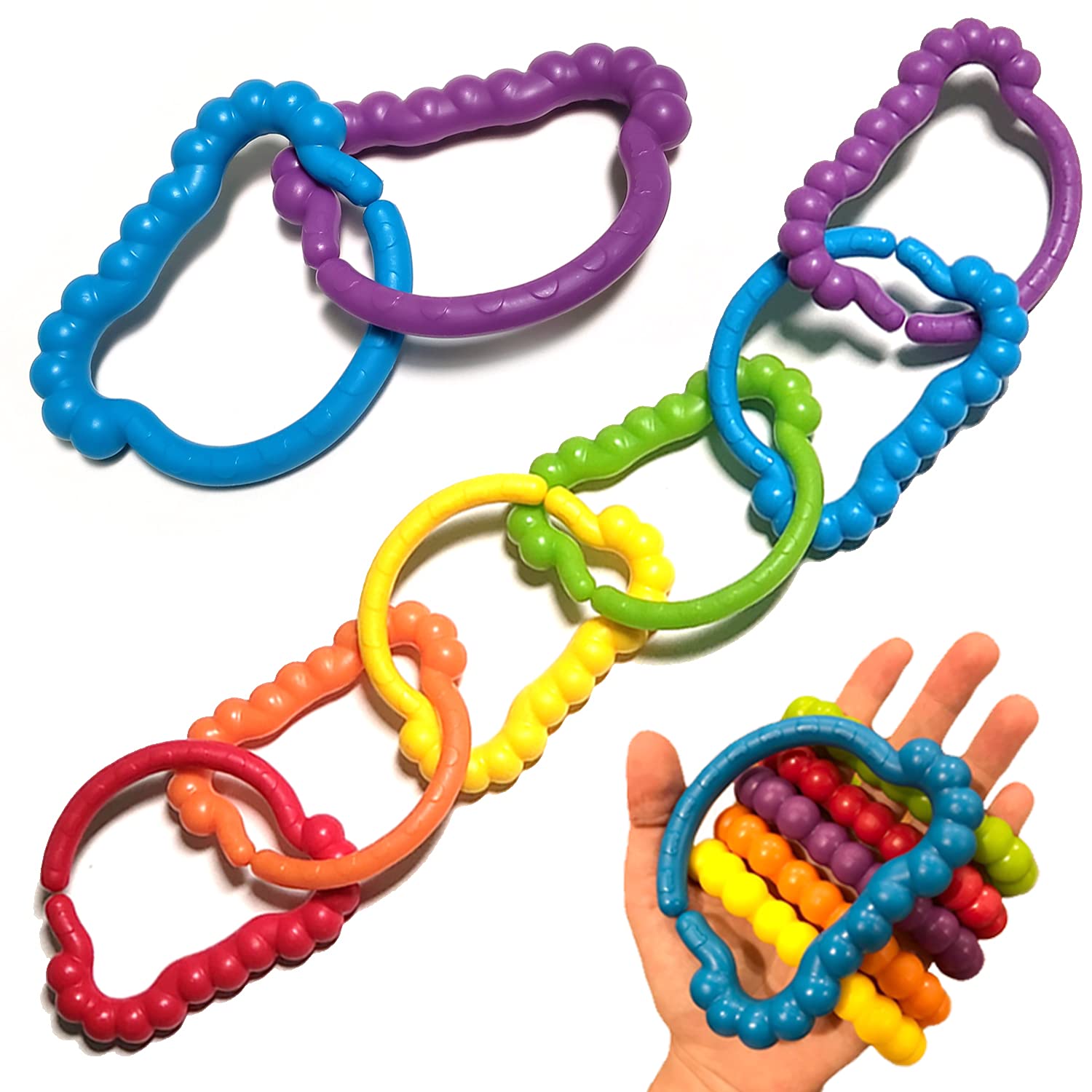 Amazon.com : KIDS KORNER Baby Rings Toy Links Educational Toys