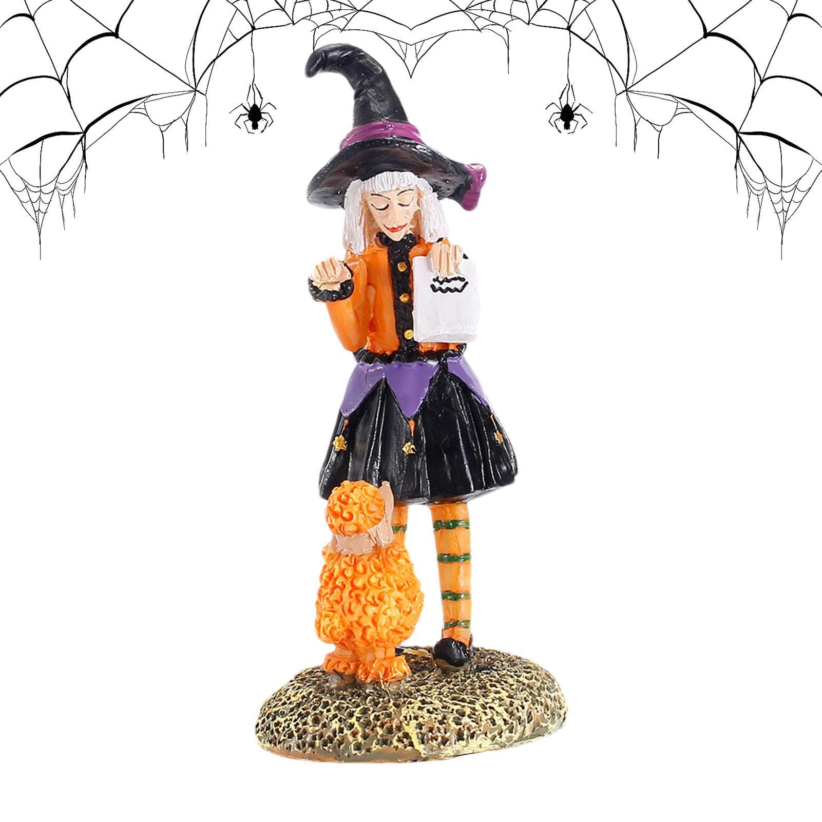 Amazon.co.jp: 収集可能な魔女のフィギュア - ハロウィン魔女像樹脂の