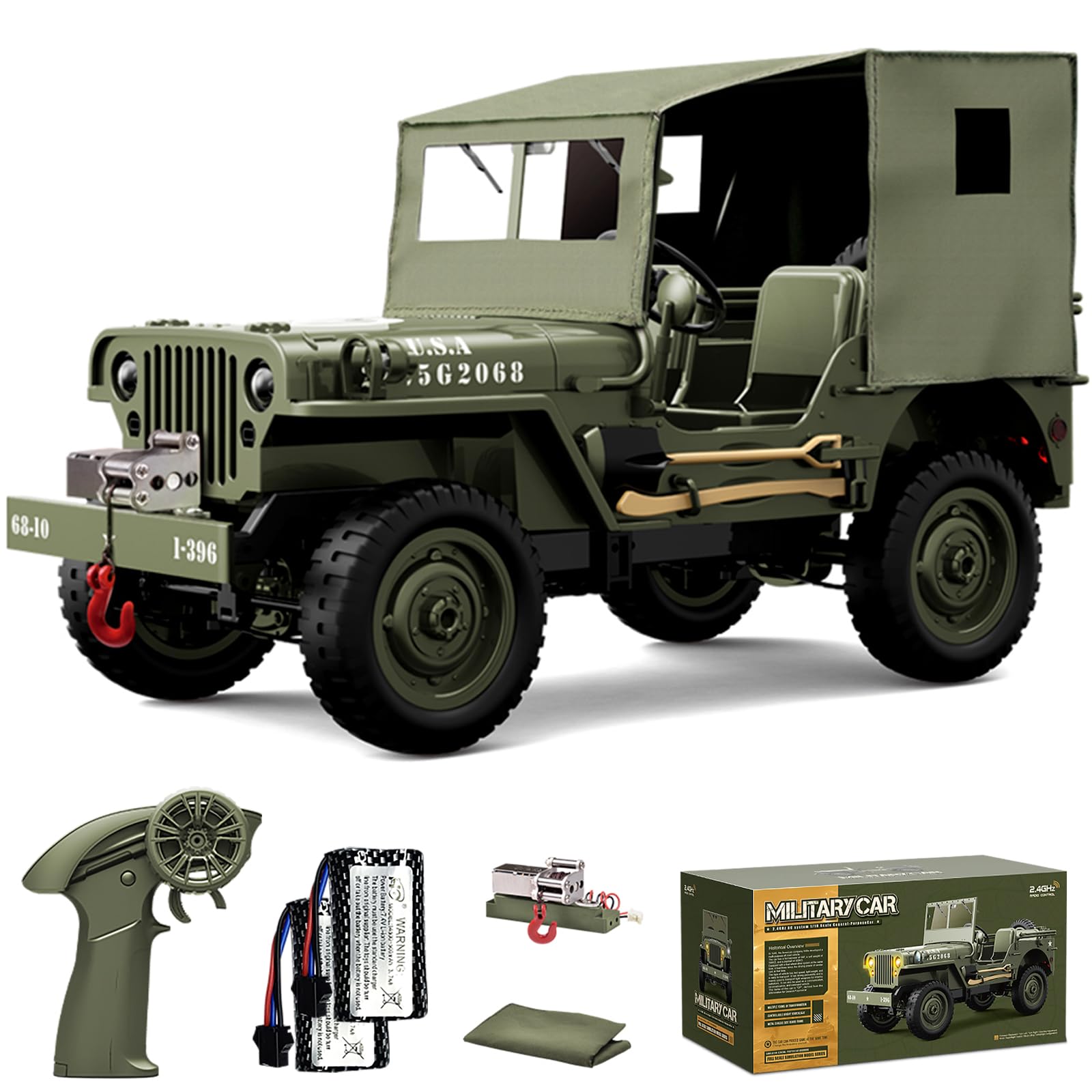 Amazon.co.jp: Ritaosan 軍用 ラジコンカー 子供向け 人気 1/10 大型