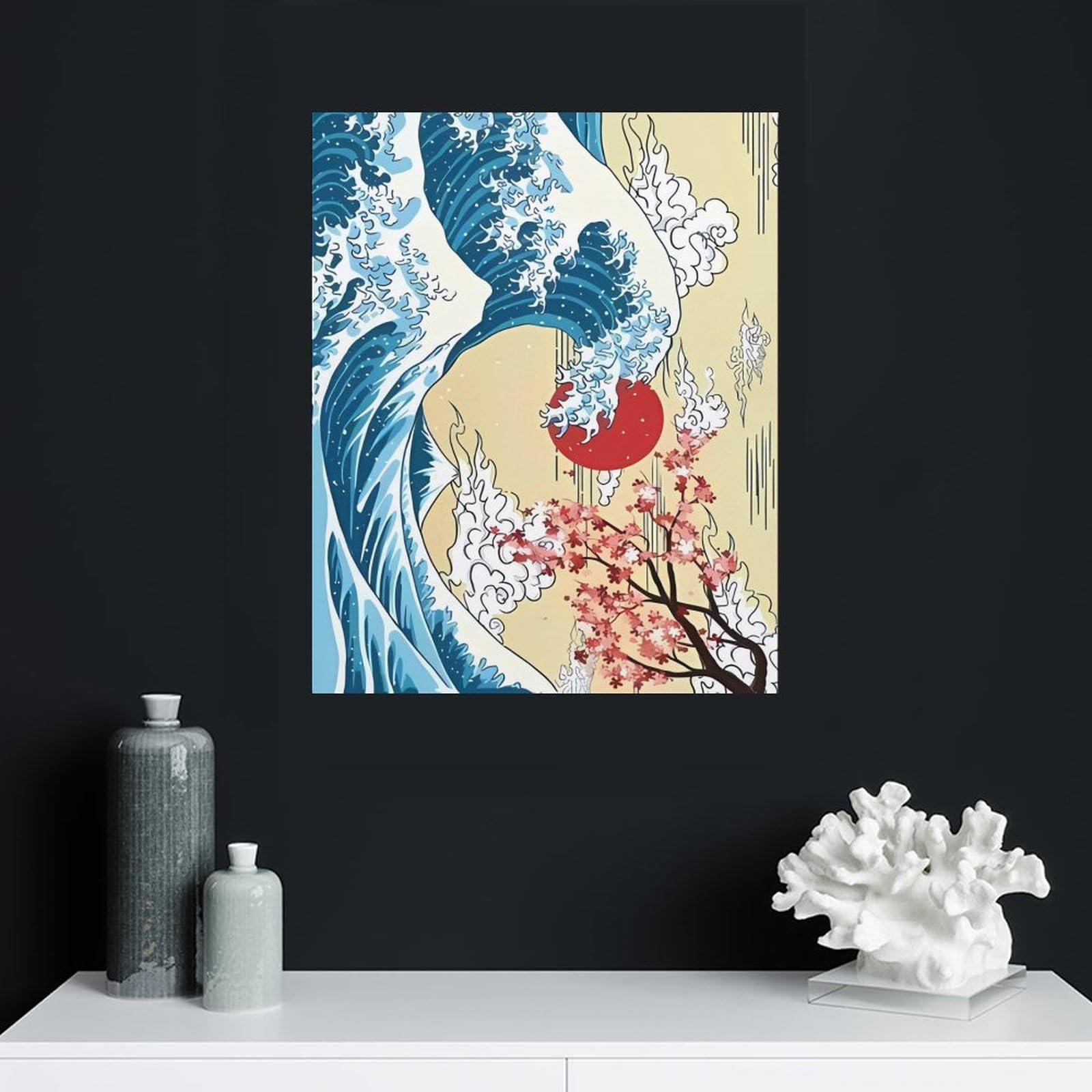 Amazon.co.jp: 日本 国旗 日の丸 旗 キャンバス絵画 アートパネル
