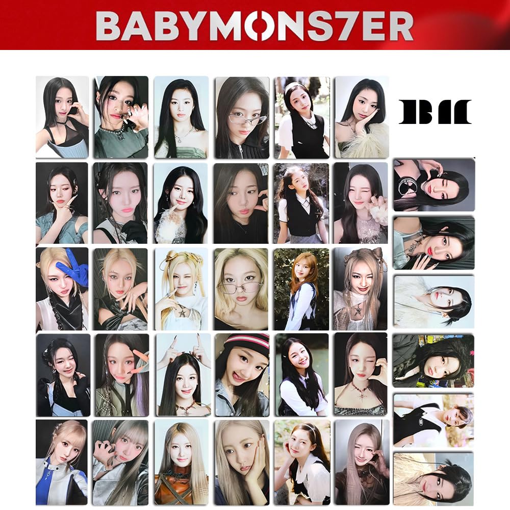 Amazon | Algasan KPOP BABYMONSTER フォトカード BABYMONS7ER