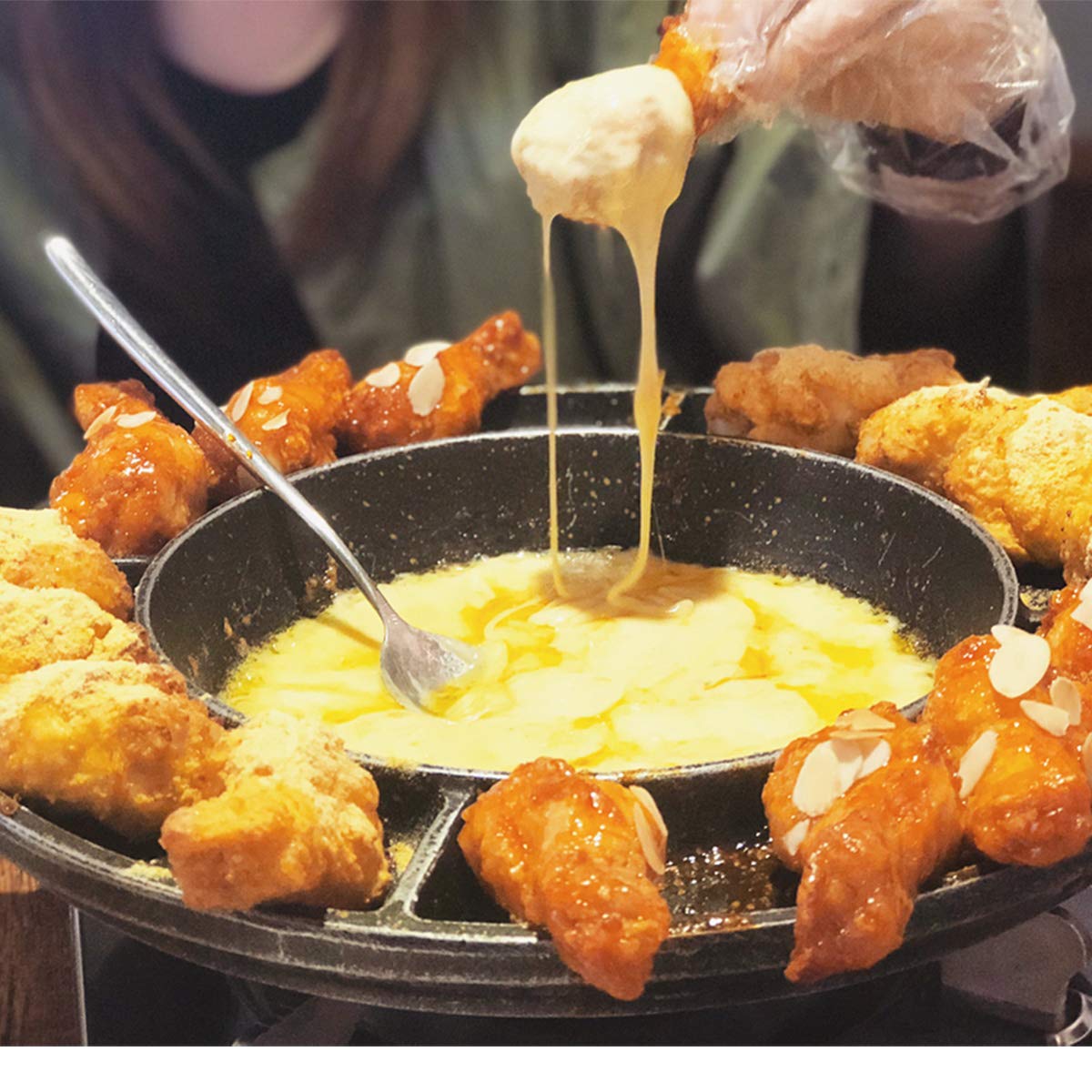 Amazon.co.jp: 国内発送 UFO型 鍋 UFOチキン チーズフォンデュ