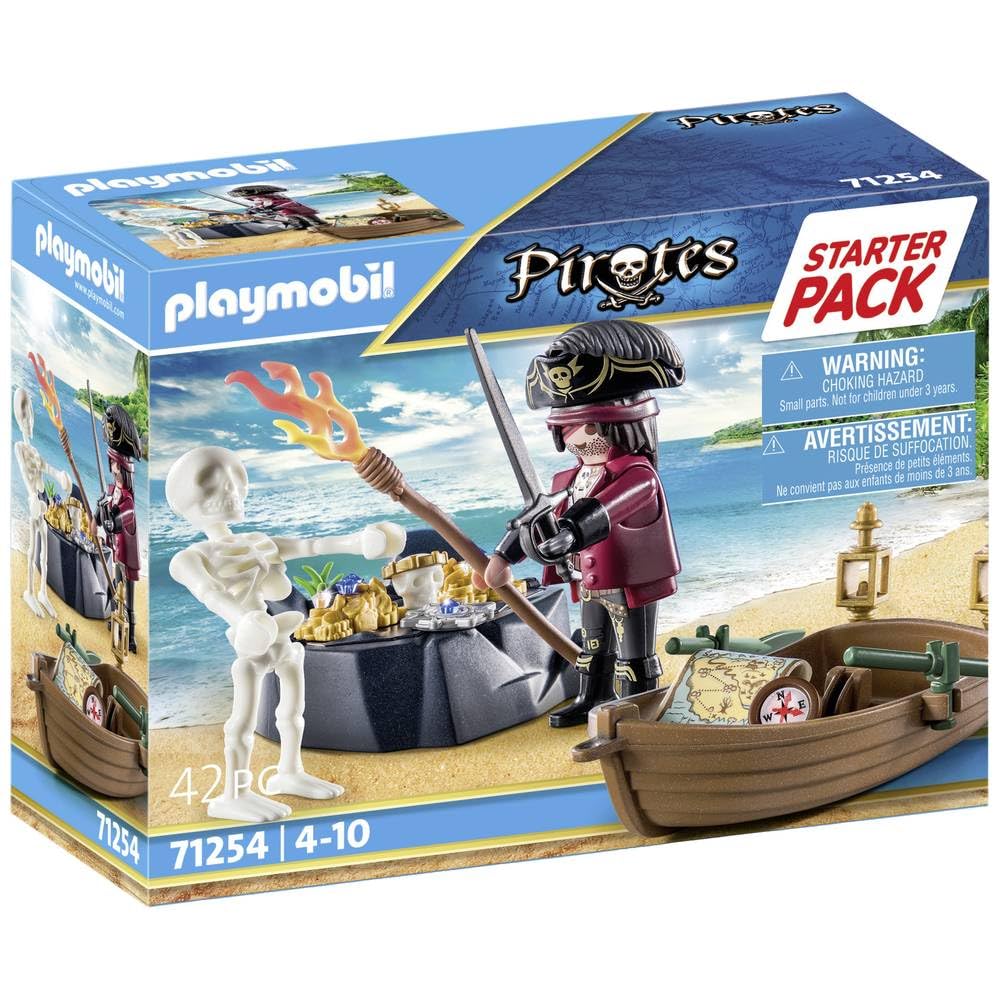 Amazon.com: Playmobil Starter Pack Pirate with Rowing Boat : Toys
