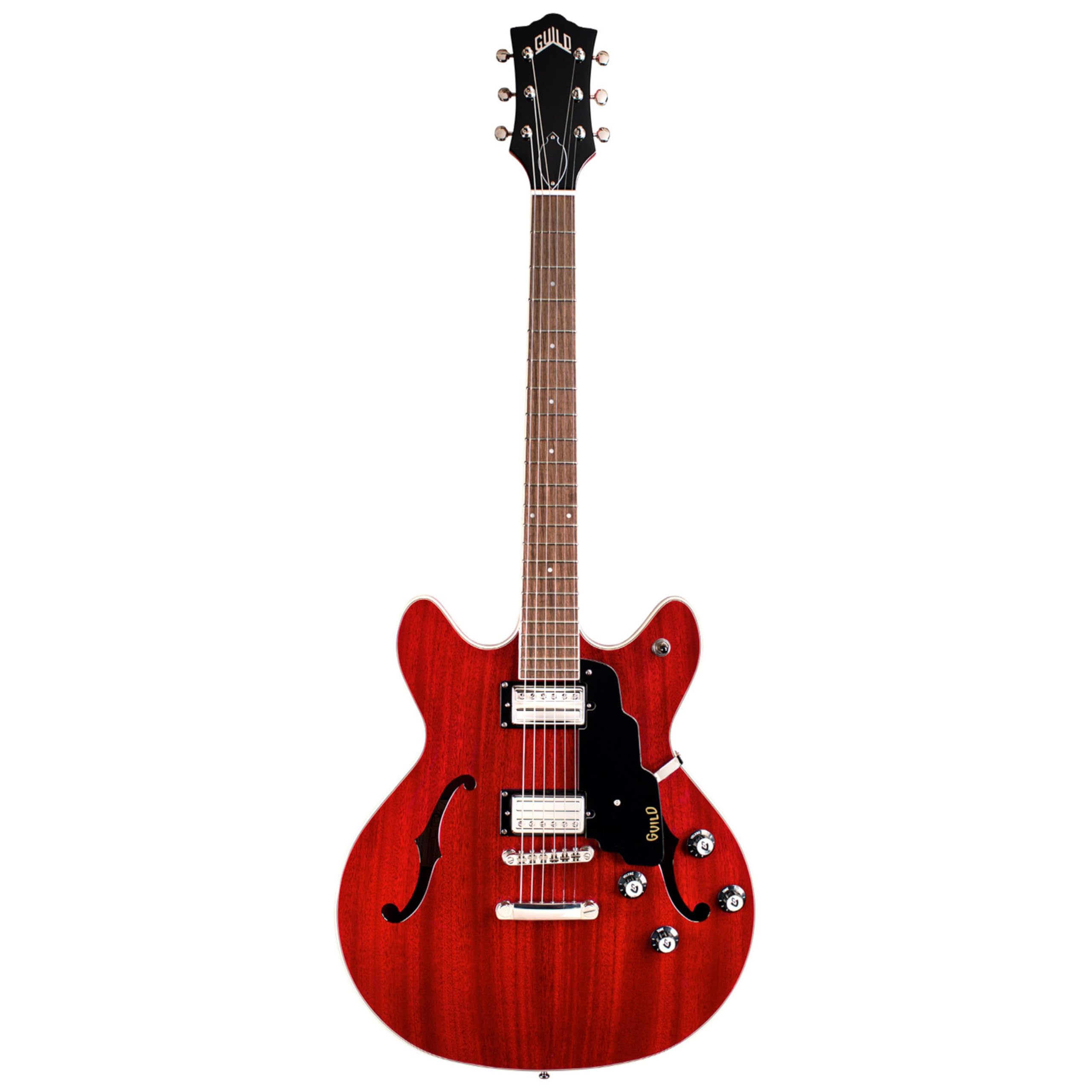 Amazon.com: Guild Starfire DC Semi Hollow Guitar Cherry Red