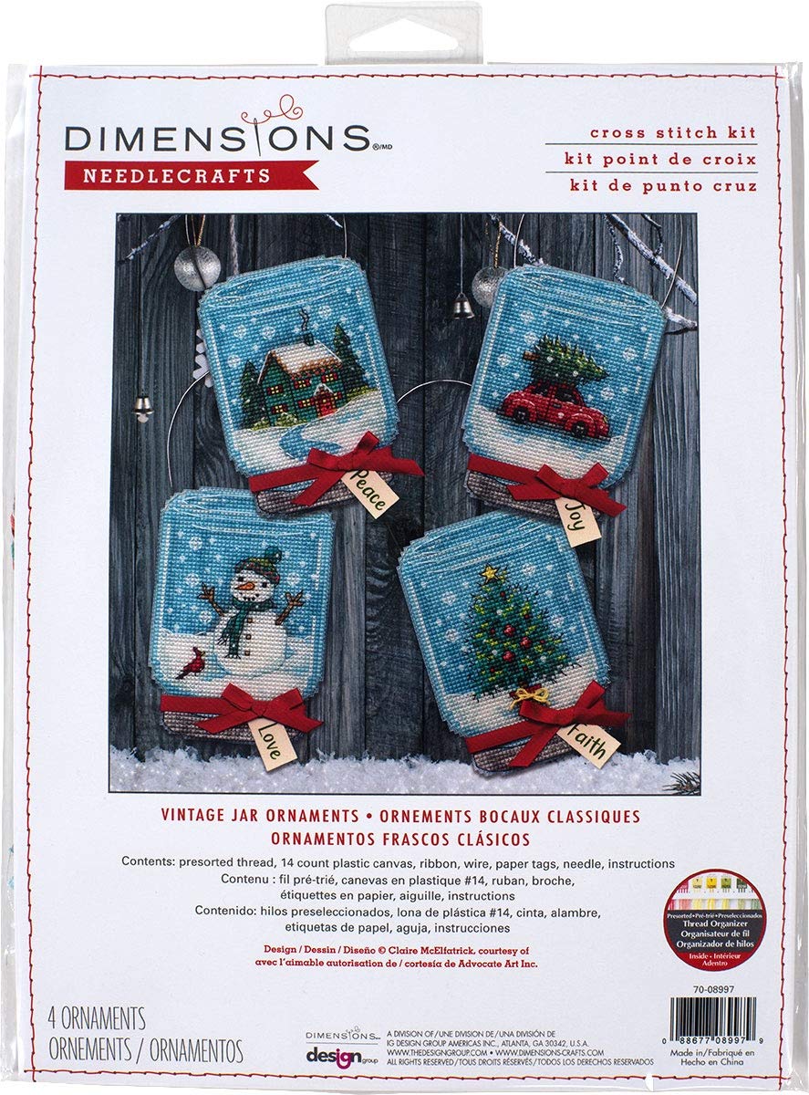 Amazon.com: Dimensions 70-08997 Holiday Jar Christmas Ornament