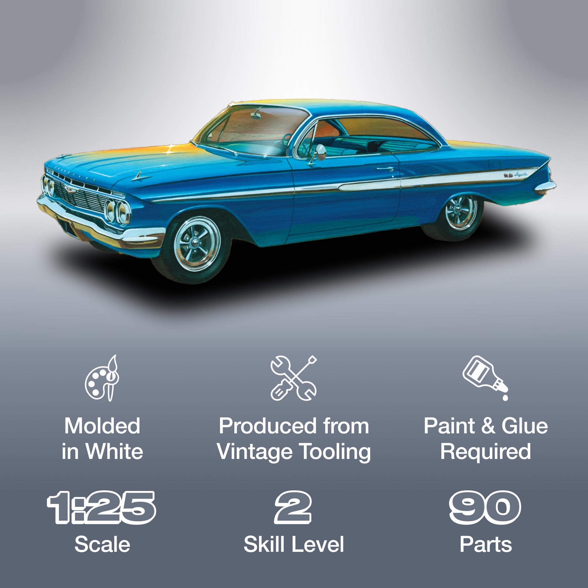 Amazon.com: AMT - 1961 Chevy Impala SS (AMT1013/12), 0.5 Liters