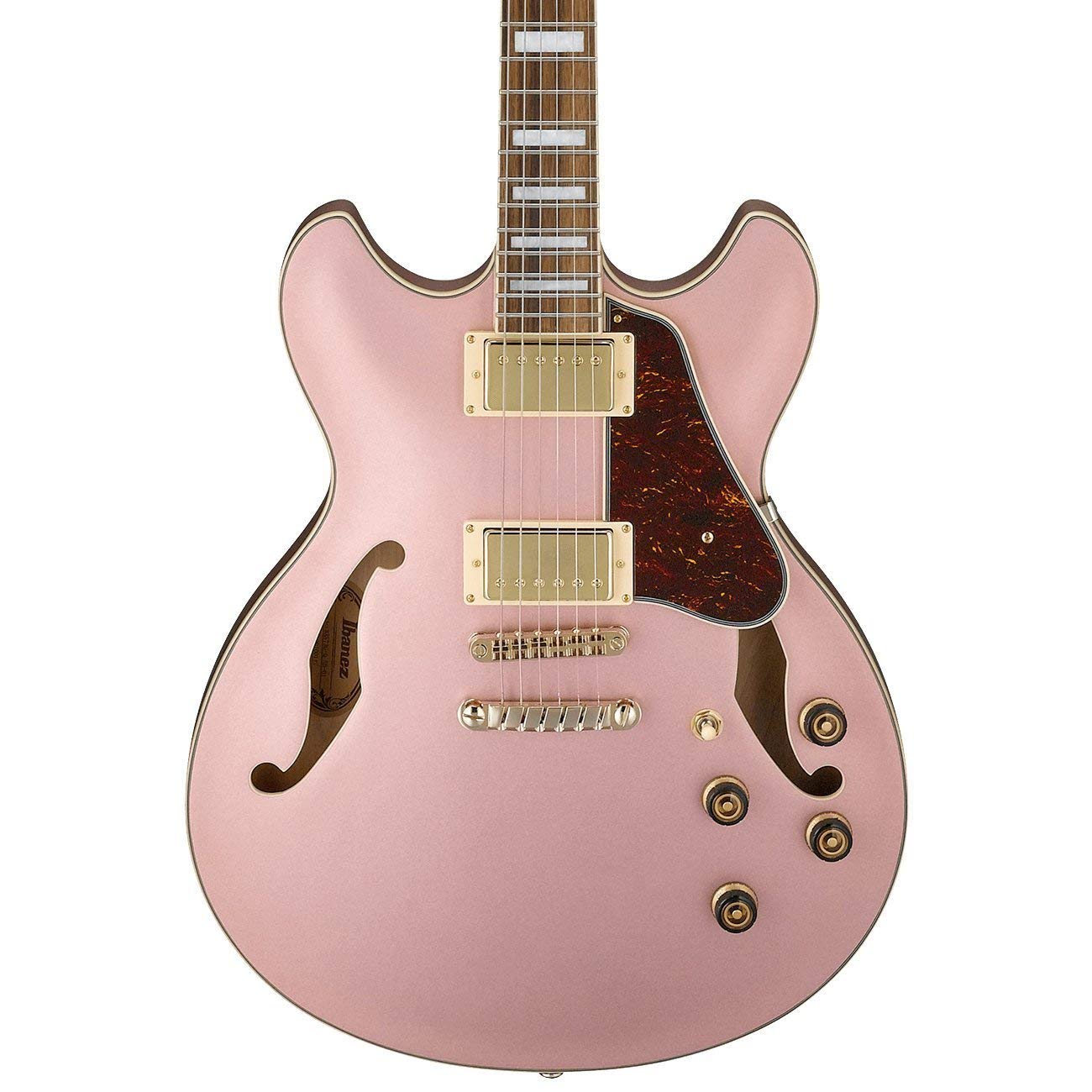 Amazon | Ibanez AS73G Rose Gold Metallic Flat セミアコギター