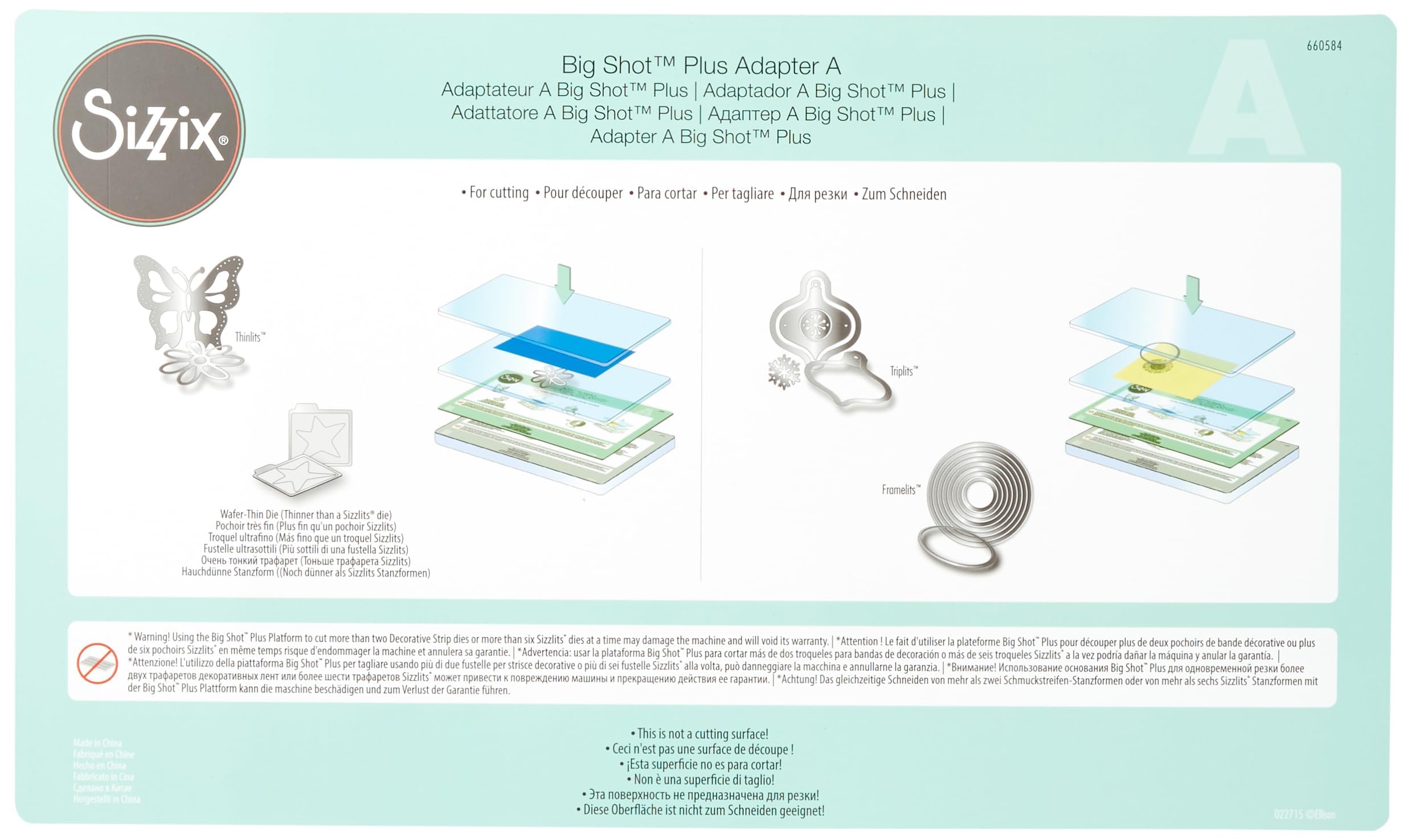 Amazon.com: Sizzix Big Shot Plus Standard Adapter Pad A 660584