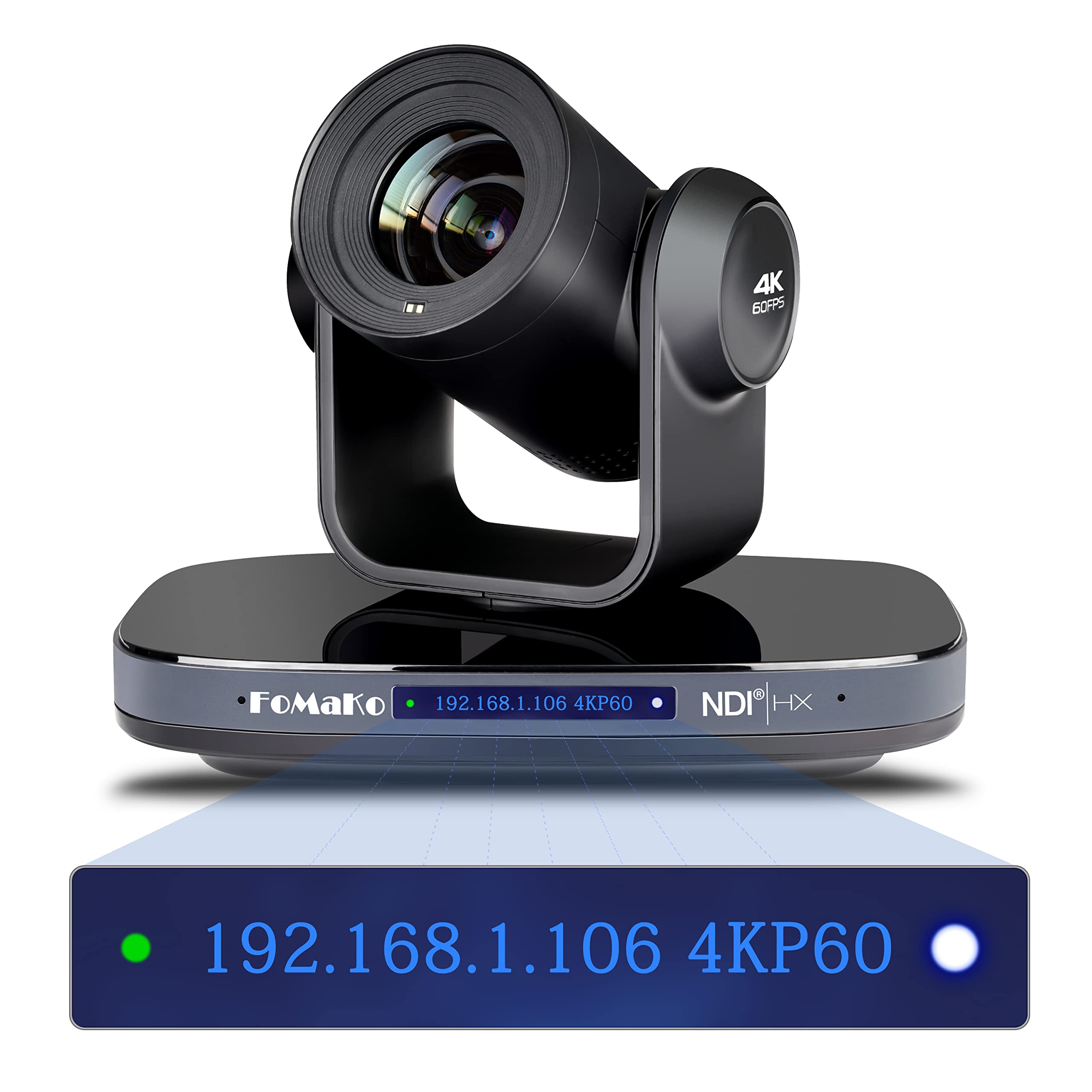 Amazon.com: FoMaKo 60FPS 4K NDI PTZ Camera, 20X Optical Zoom