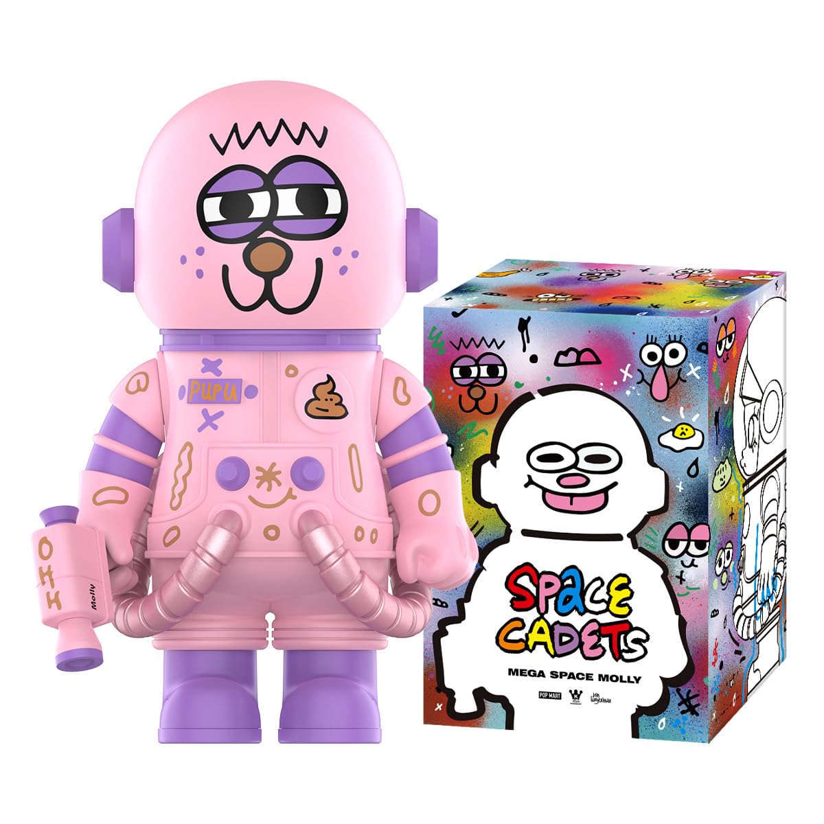 POP MART MEGA SPACE MOLLY 400% JON BURGERMAN SPACE CADETS Series