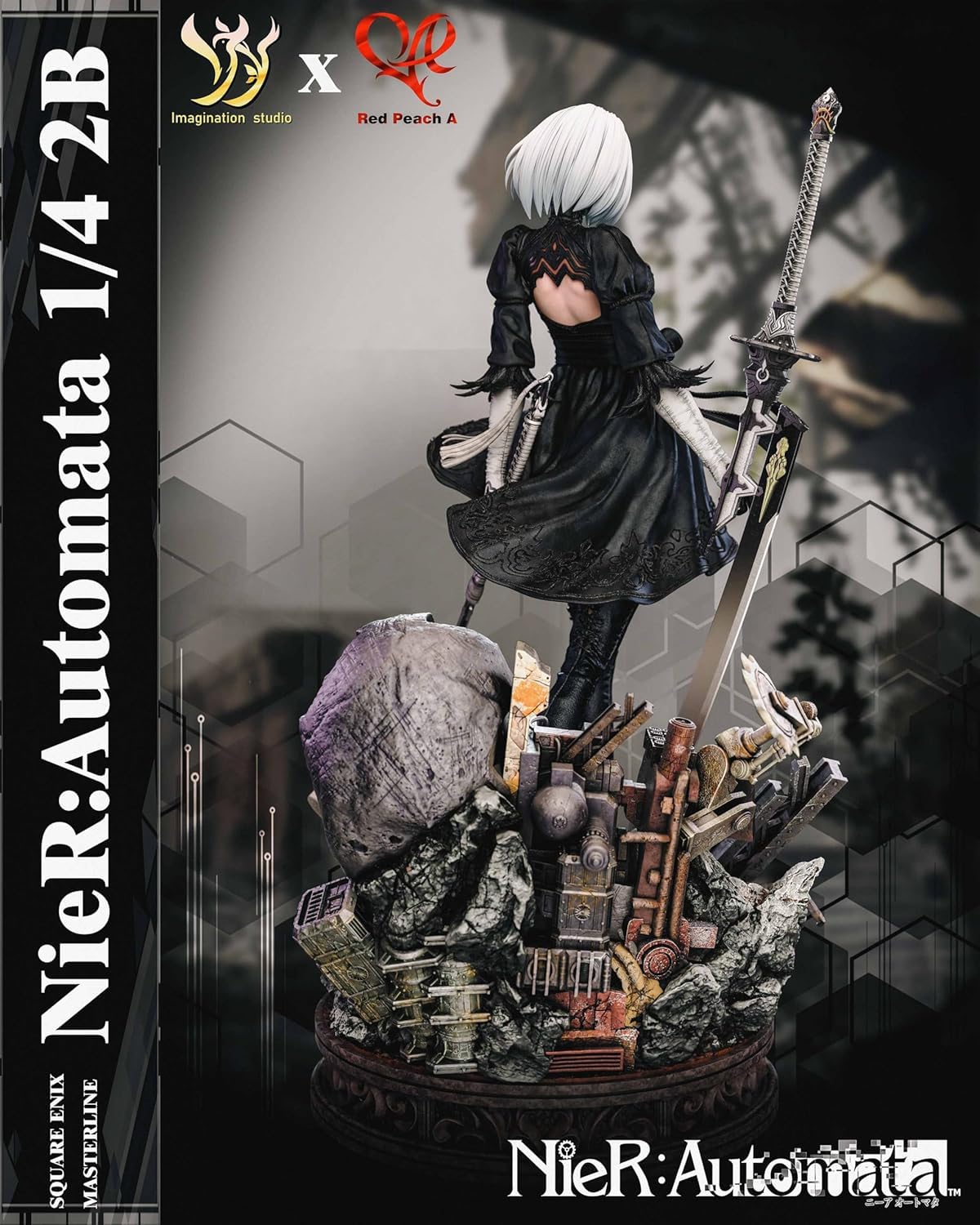 Amazon.co.jp: ヨルハ二号B型 2B フィギュア 1/4スケール 塗装済み完成