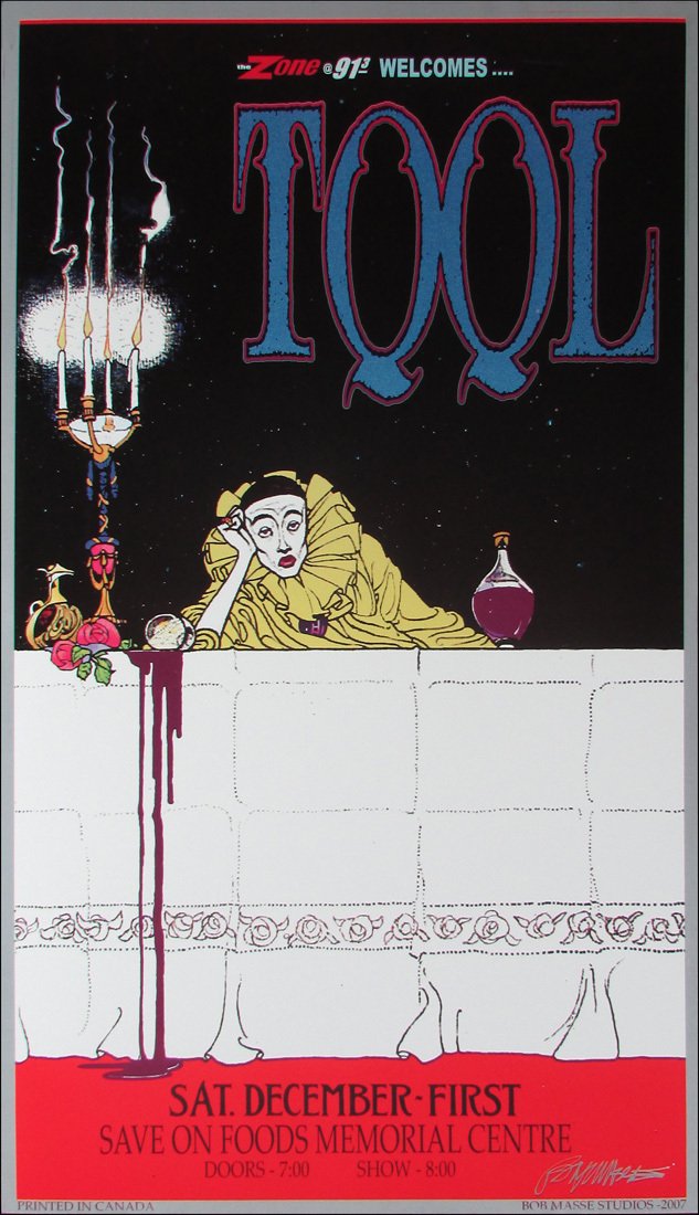 Amazon.com: Tool Concert Tour Poster Original Hand-Signed Litho by