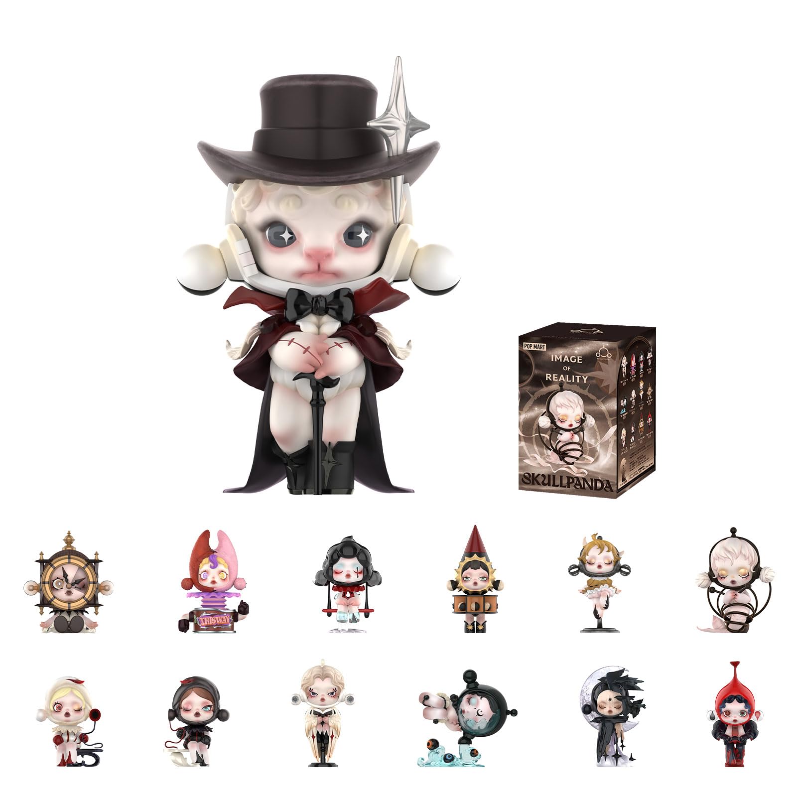 Amazon.com: POP MART SKULLPANDA Image Of Reality Series Figures