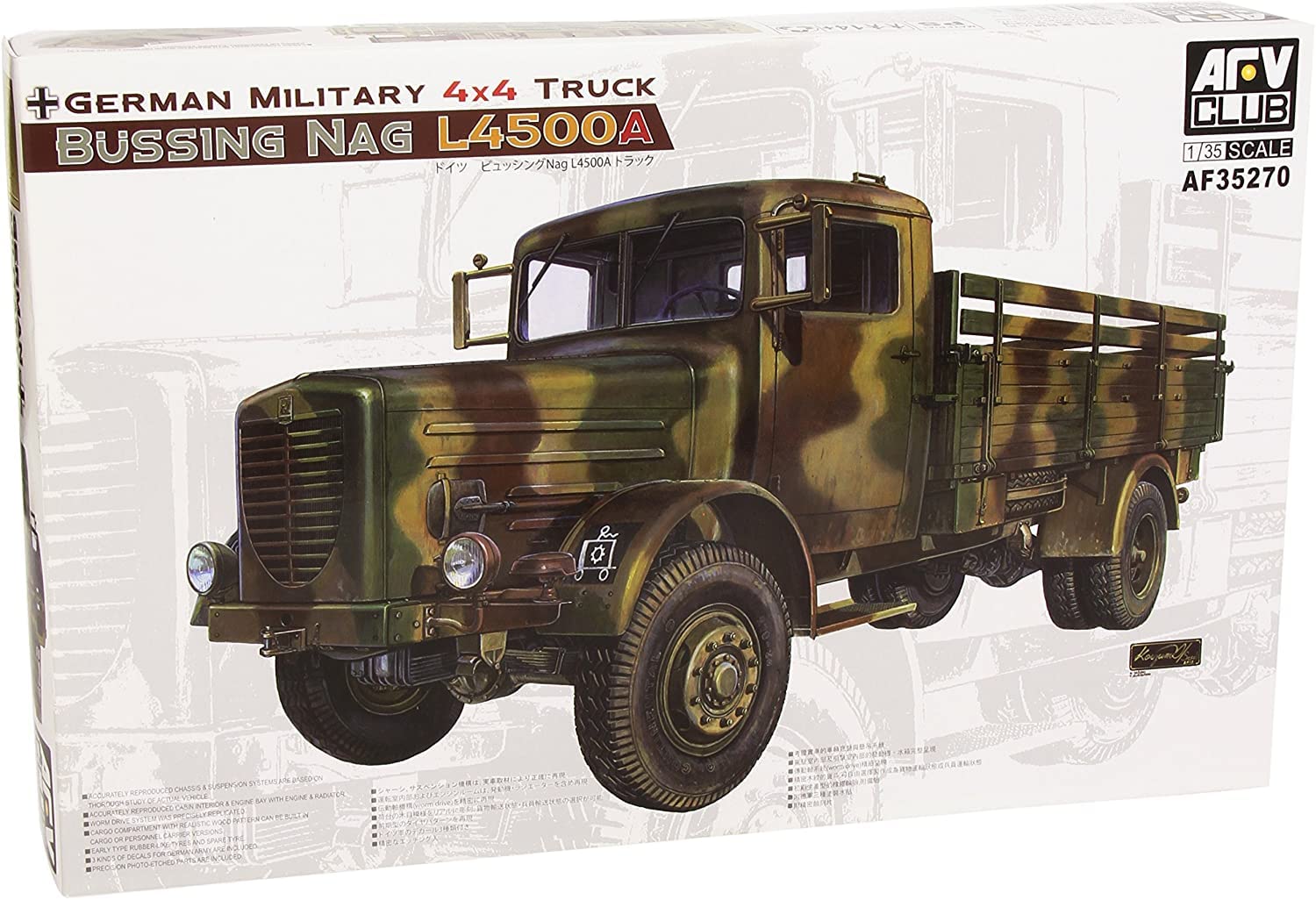Amazon.com: AFV35270 1:35 AFV Club Bussing Nag L4500A German 4x4