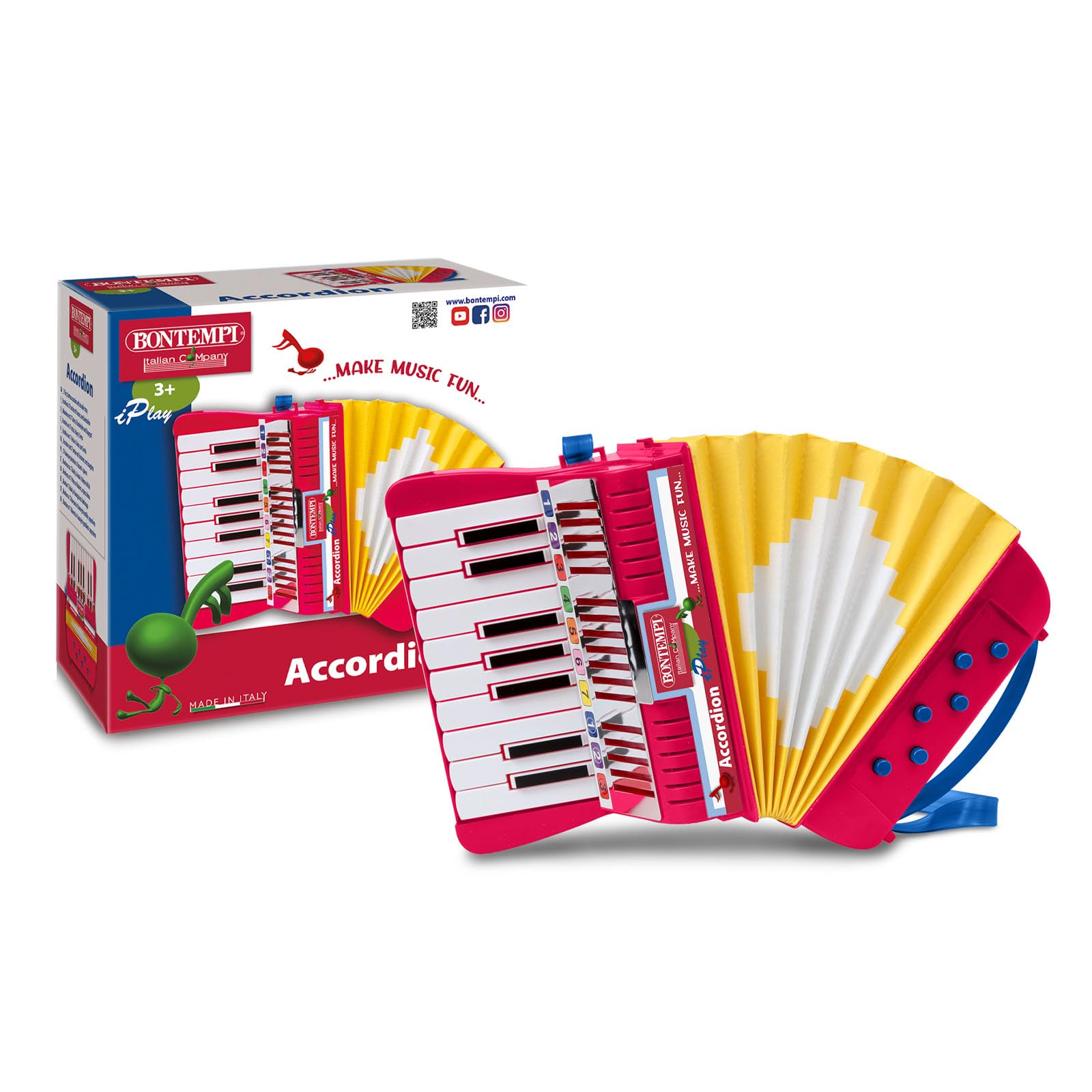 Amazon.co.jp: BONTEMPI ボンテンピ 17鍵 アコーディオン 【331780