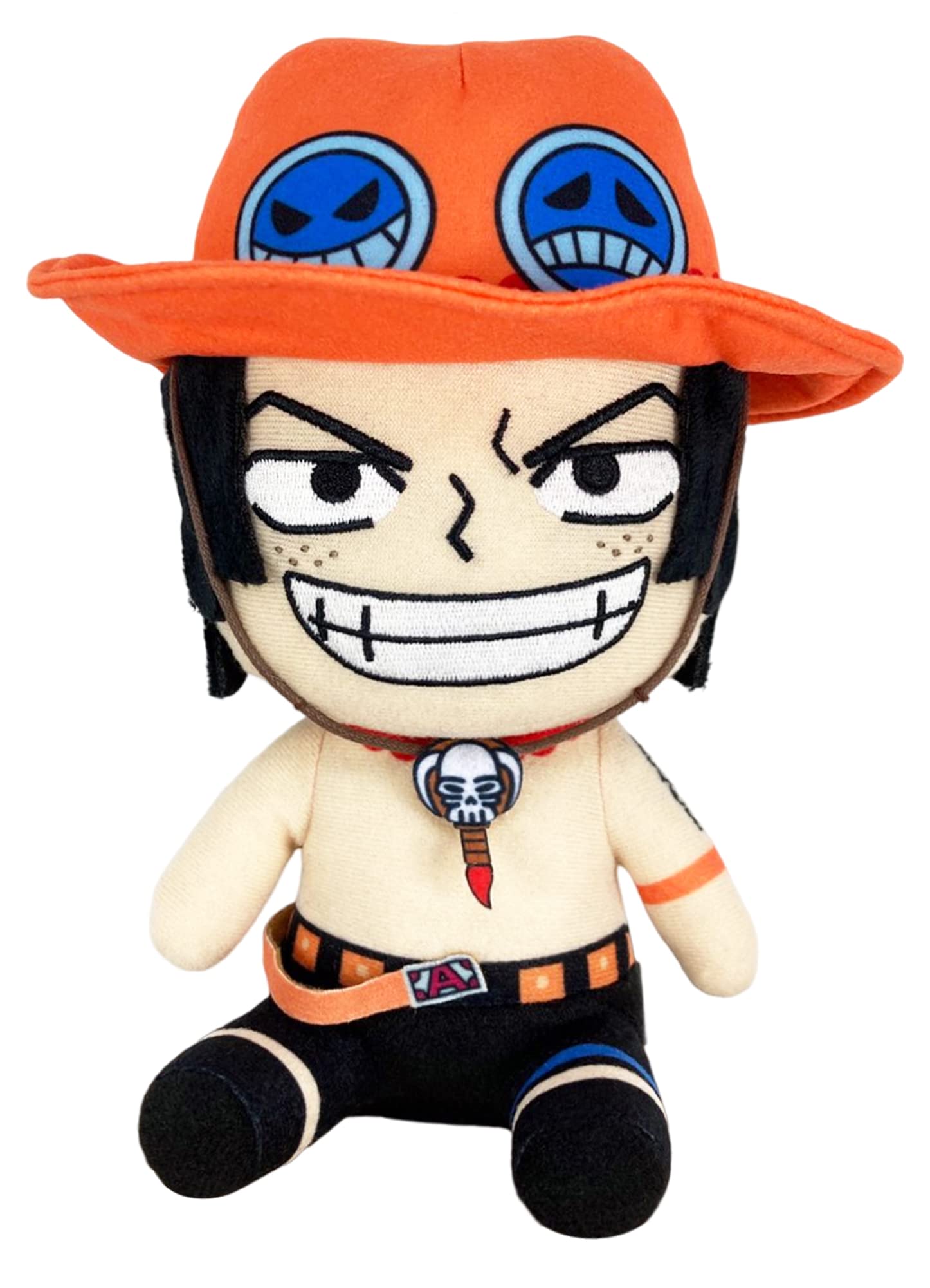 Amazon.co.jp: ワンピース - エース 座っているポーズ ぬいぐるみ 高さ
