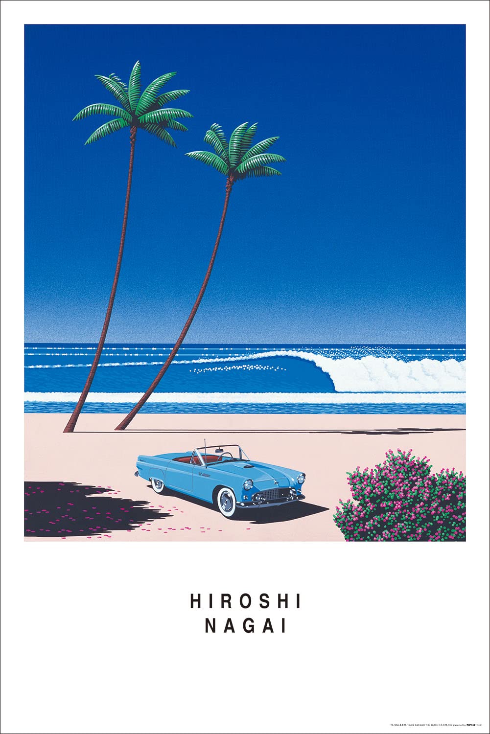 Amazon.co.jp: トライエックス ポスター 永井博/BLUE CAR AND THE