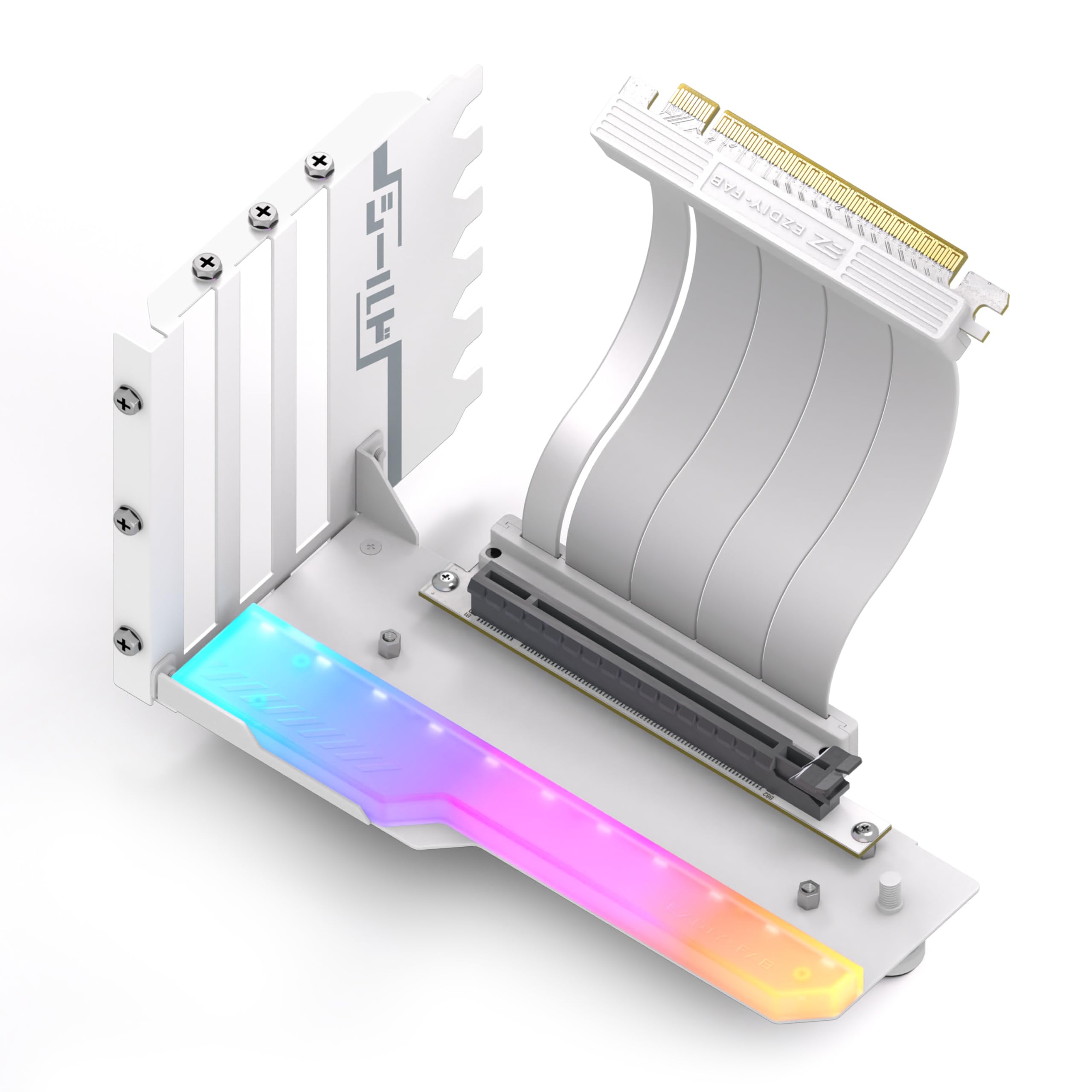 Amazon | EZDIY-FAB シールド シリーズ 新しいRGB 垂直 PCIe4.0 GPU