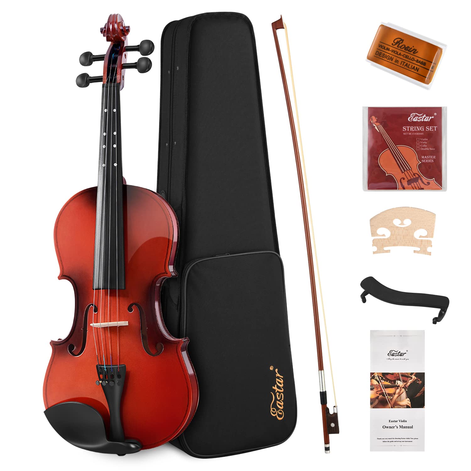 Amazon.com: Eastar Violin 4/4 Full Size for Adults, Violin Set for
