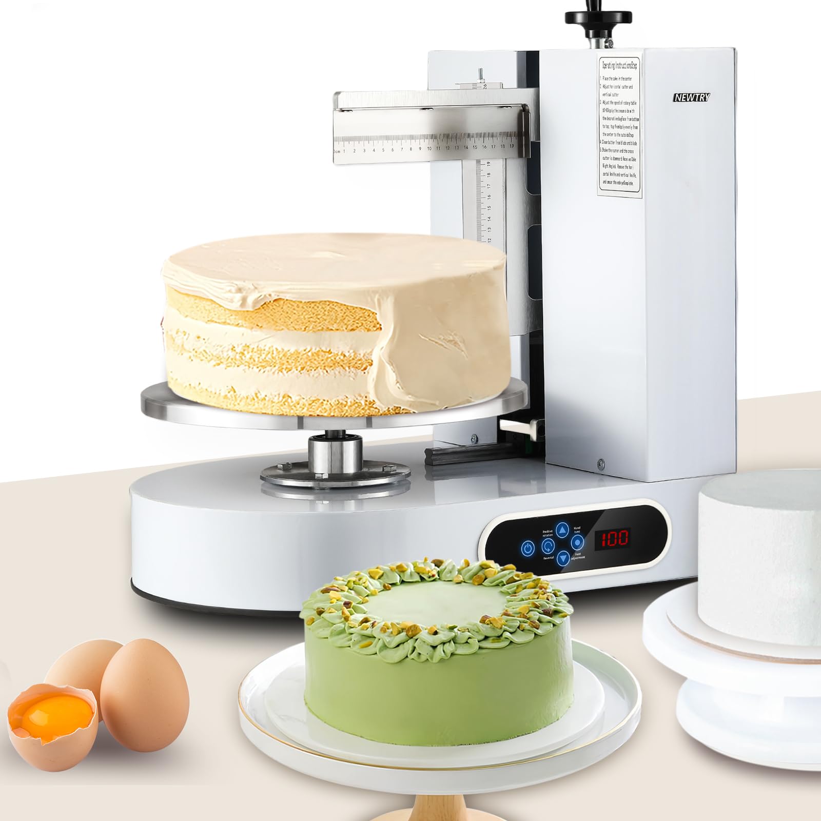 Amazon.co.jp: NEWTRY 電動ケーキデコレーションマシン ケーキ