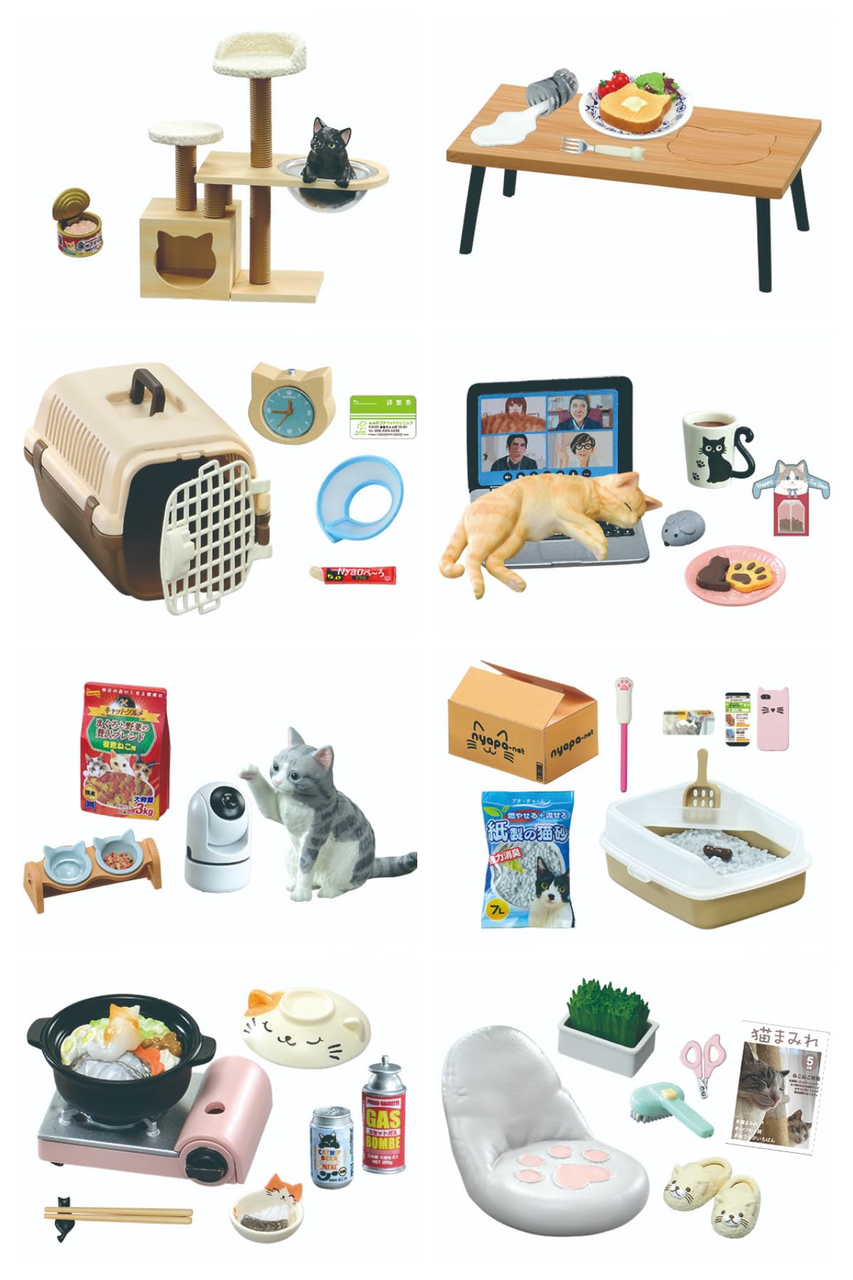 Amazon.co.jp: リーメント ぷちサンプル 猫田さんの日常 1BOX 約H115