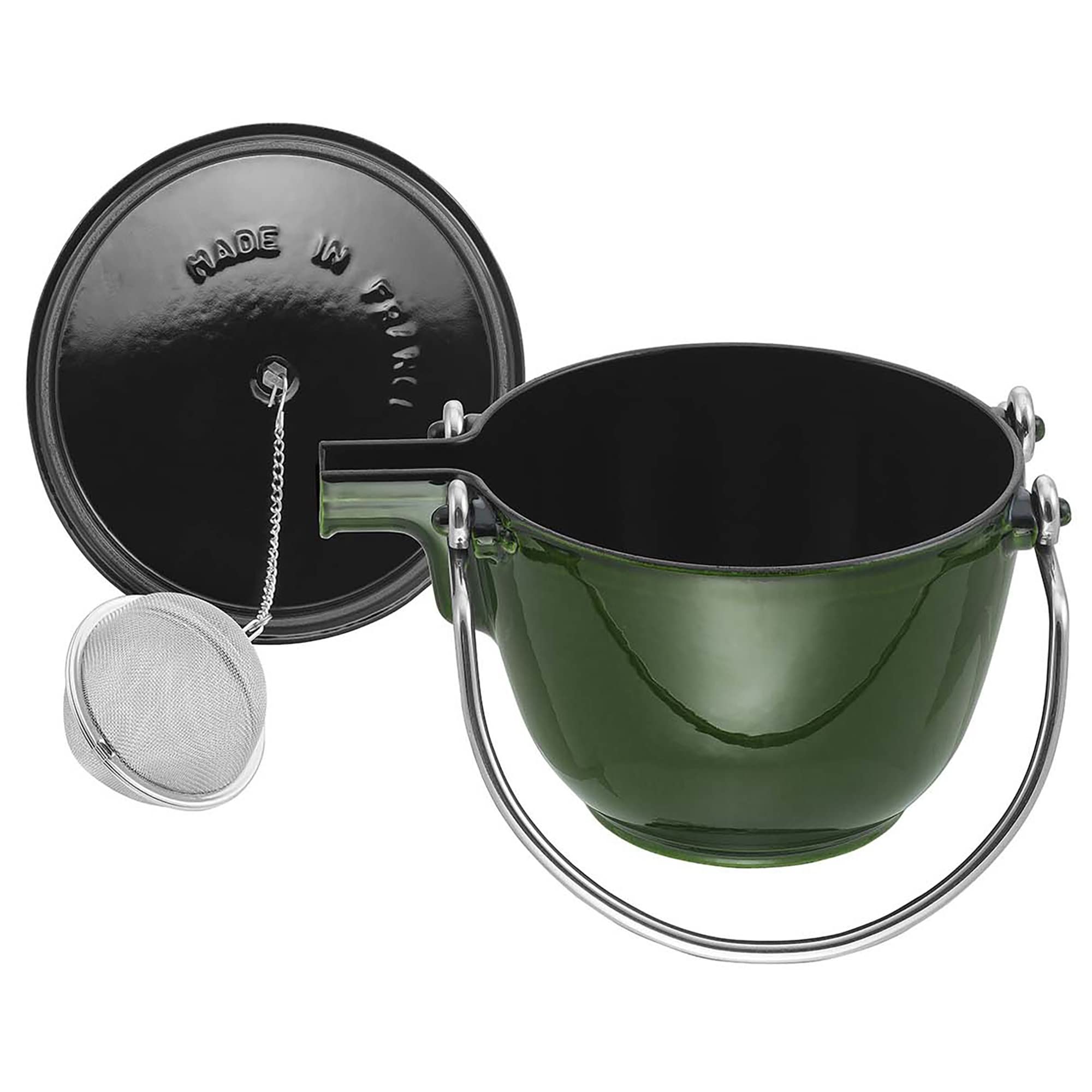 Amazon｜Staub ラウンドティーポット バジルグリーン 40509-423