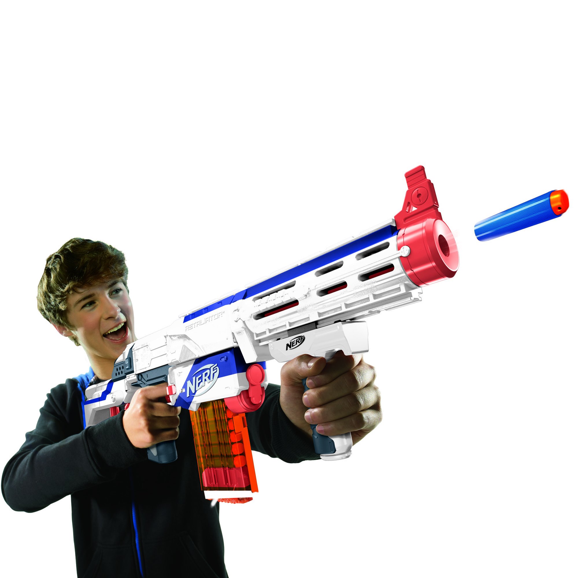 Amazon.com: NERF N-Strike Elite Retaliator Blaster, Stock, Grip
