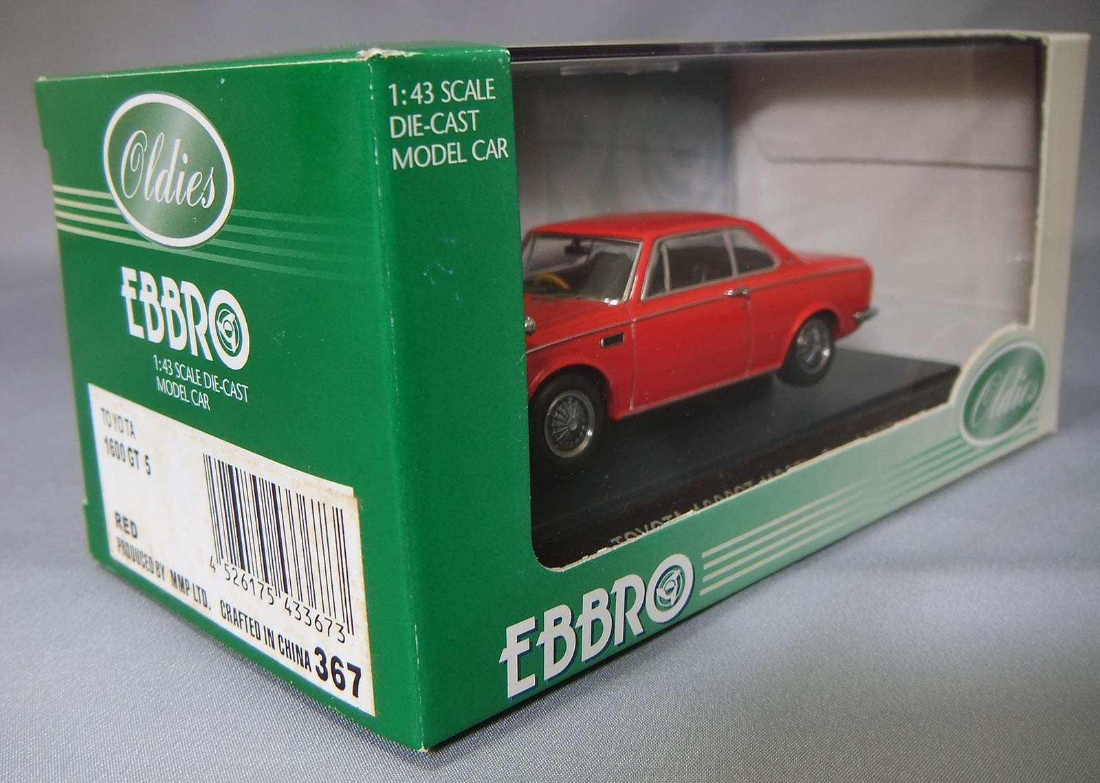 Amazon | エブロ 1/43 トヨタ1600GT 5 1967 レッド 完成品 | ミニカー