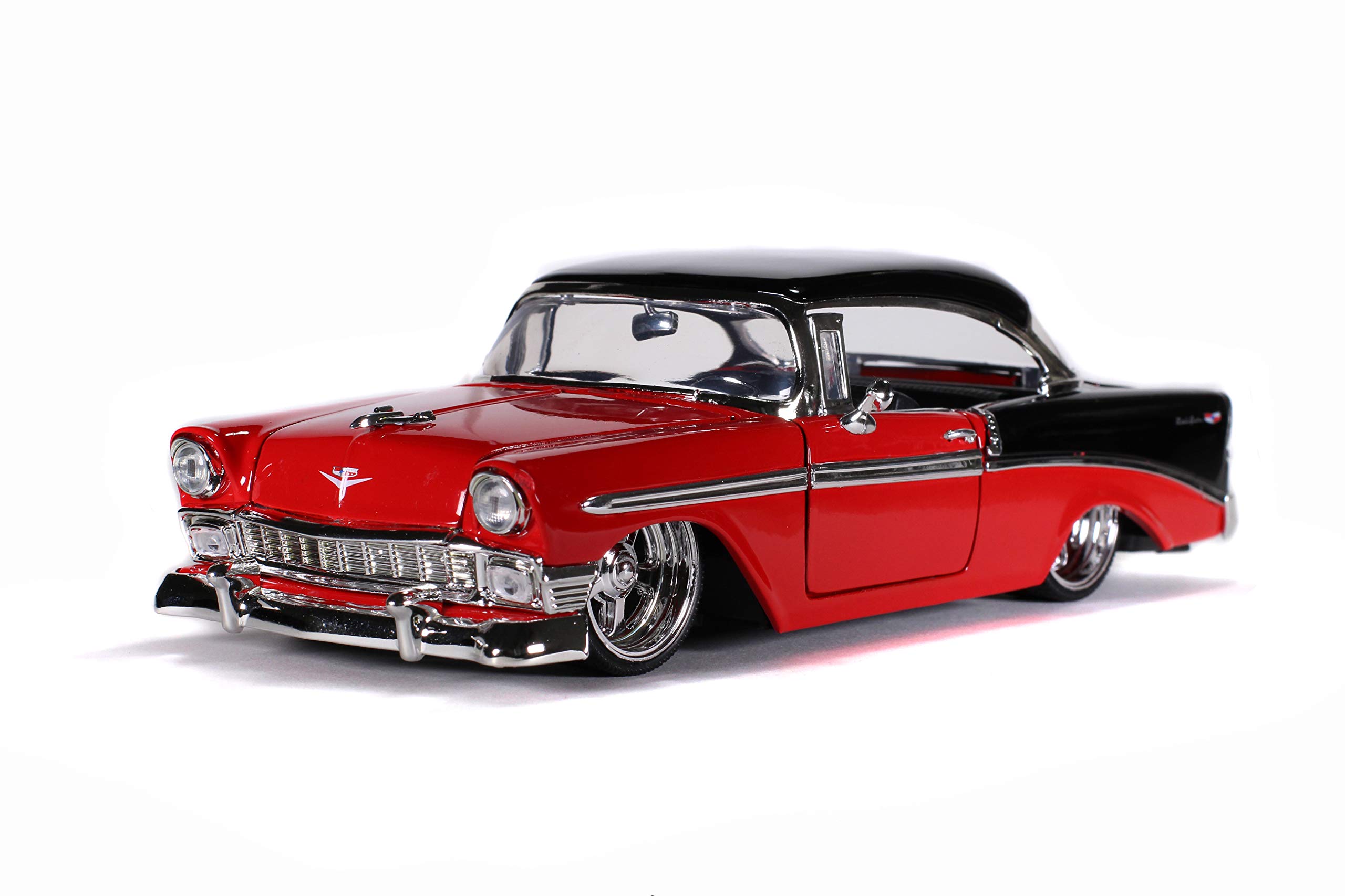 Amazon | JADA TOYS ミニカー 1/24サイズ 1956 Chevy BEL AIR RD&BK
