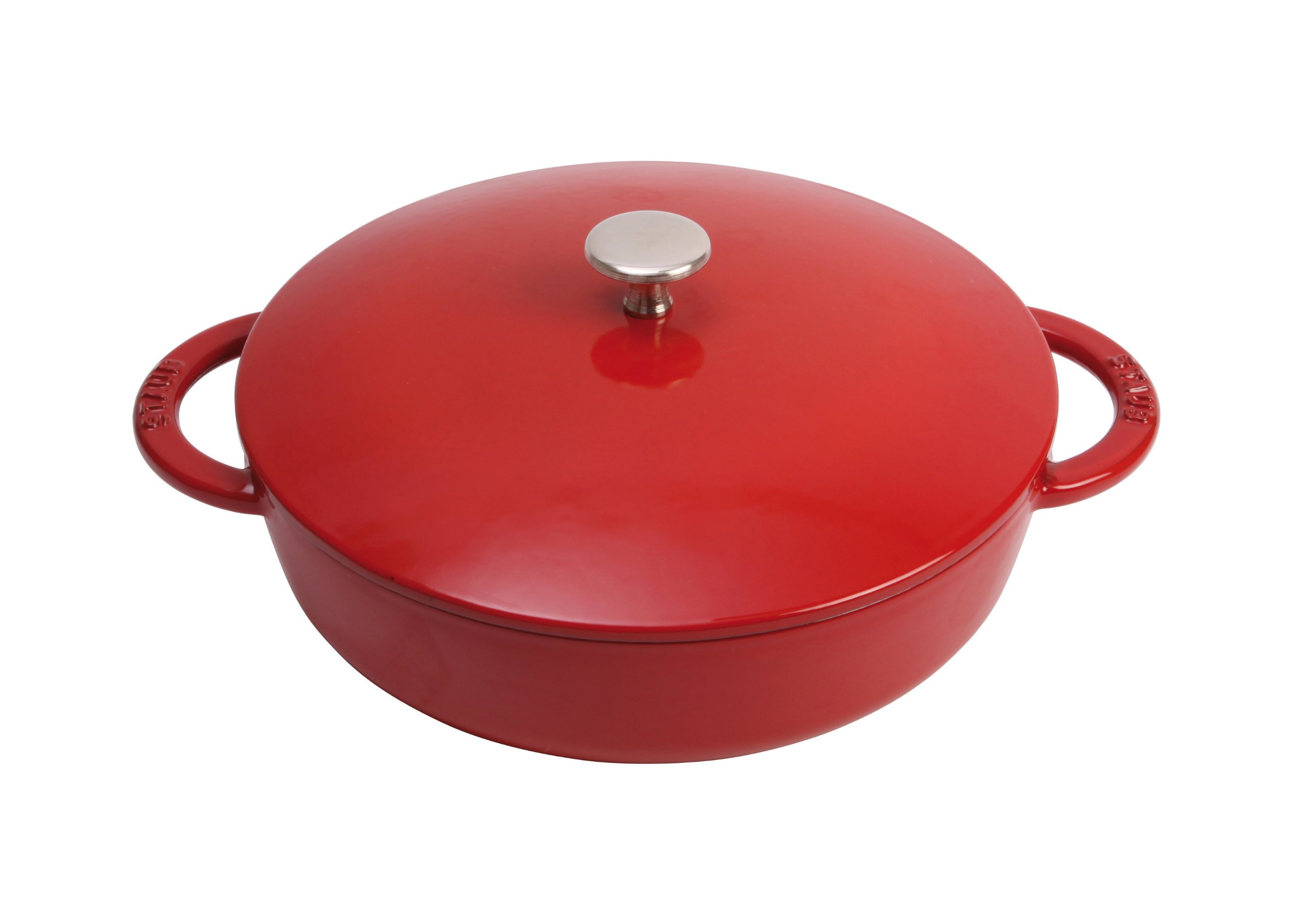 Amazon.co.jp: staub ニダベイユ ソテーパン(蓋つき) 24cm チェリー