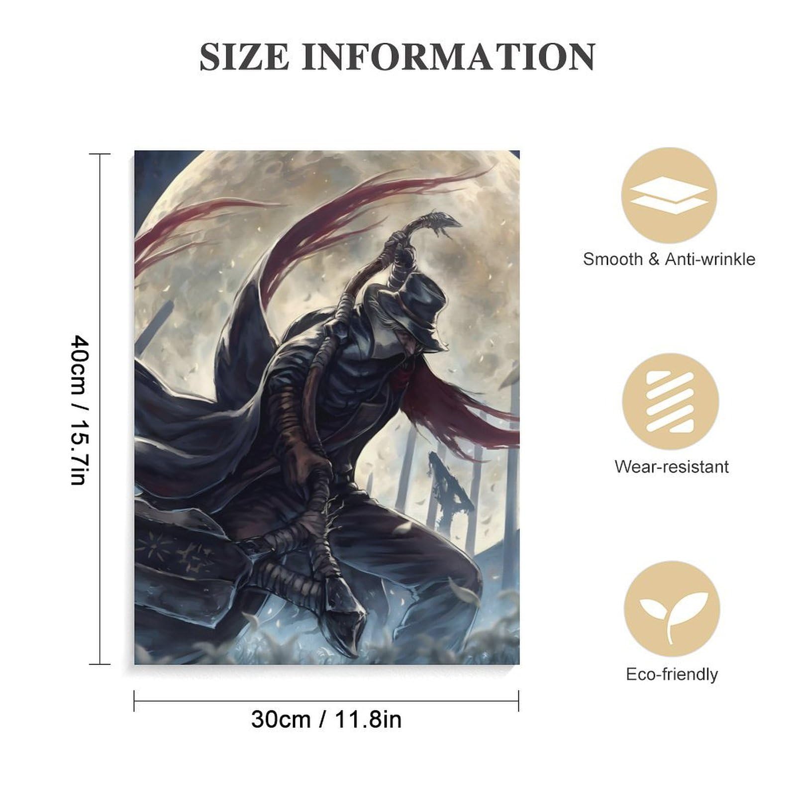 Amazon.co.jp: アートパネル Bloodborne ブラッドボーン 最初の狩人
