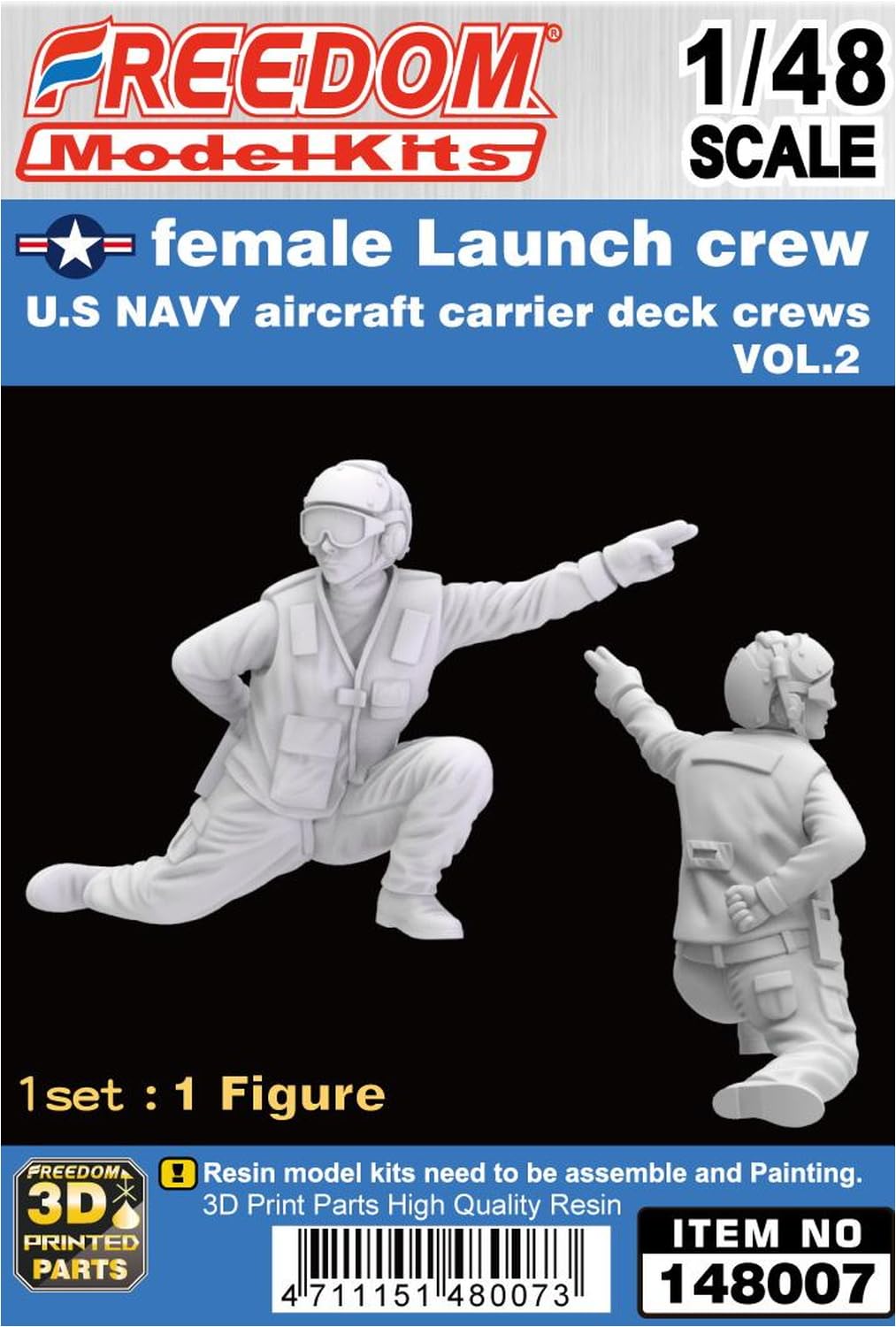 Amazon | フリーダムモデルキット 1/48 アメリカ海軍 空母甲板クルー