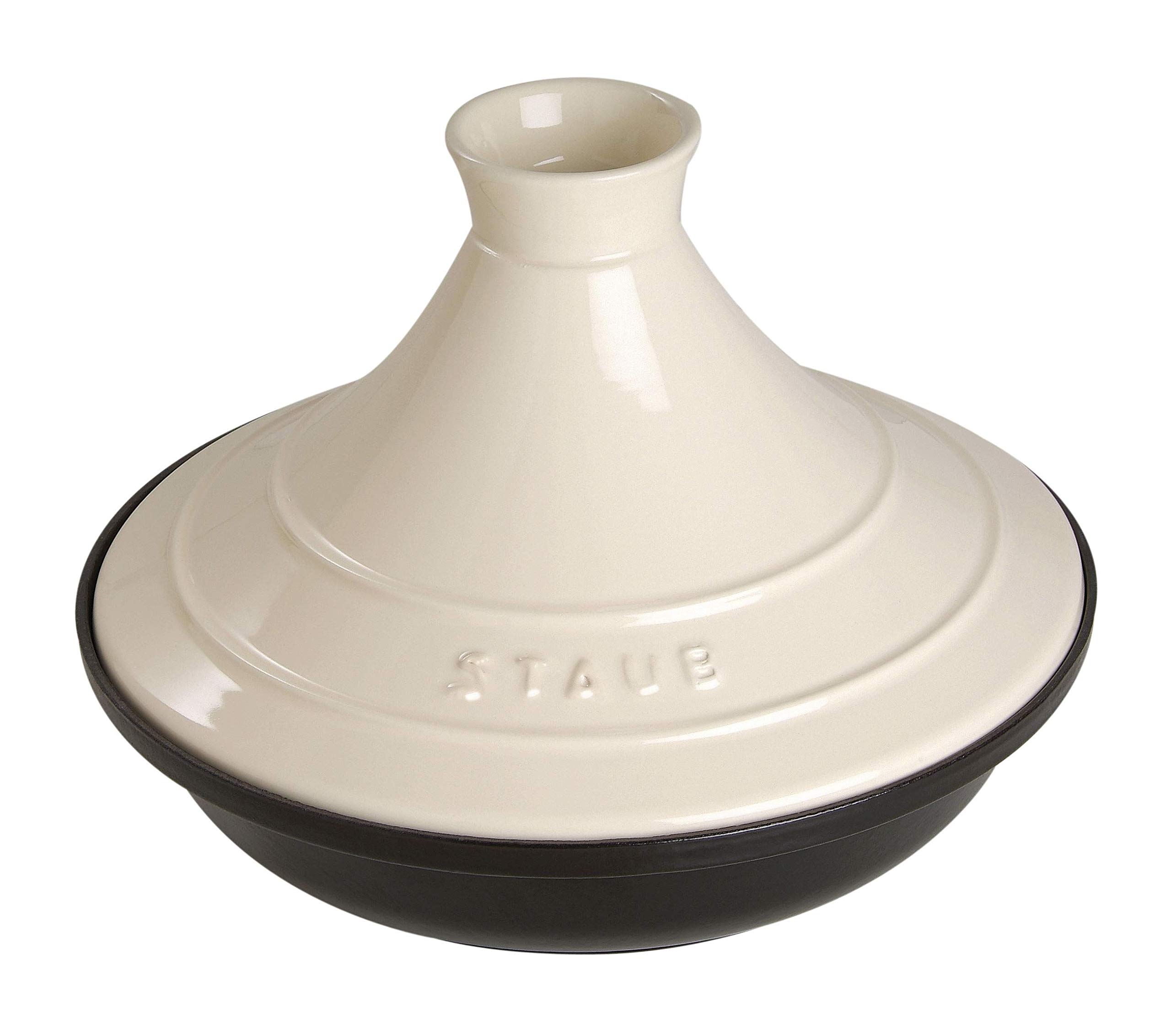Amazon｜ストウブ(Staub) 「 タジン鍋 アイボリー 20cm 」 両手