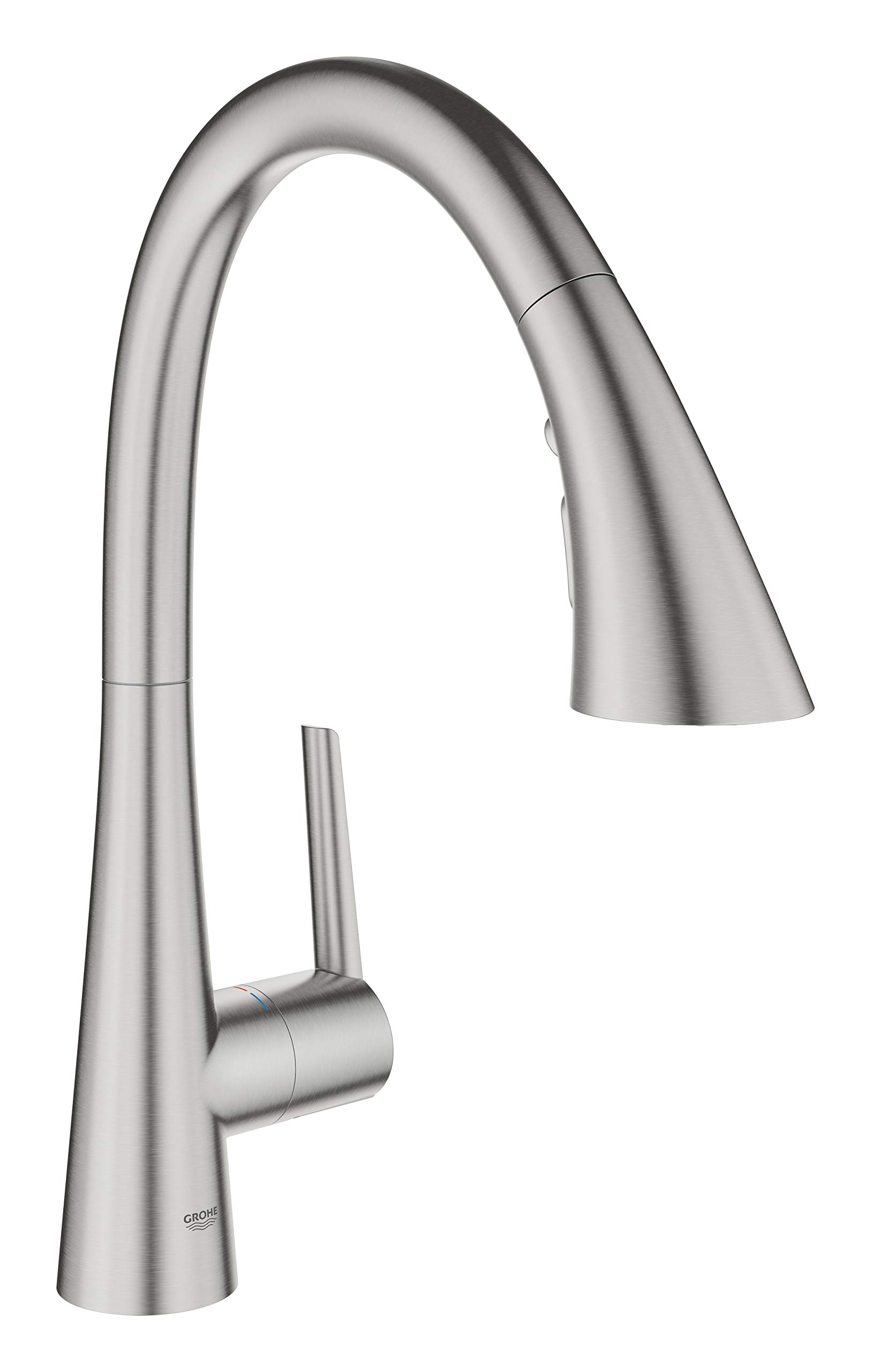 GROHE Zedra, Single-Lever Kitchen Sink Mixer Tap, High C-spout