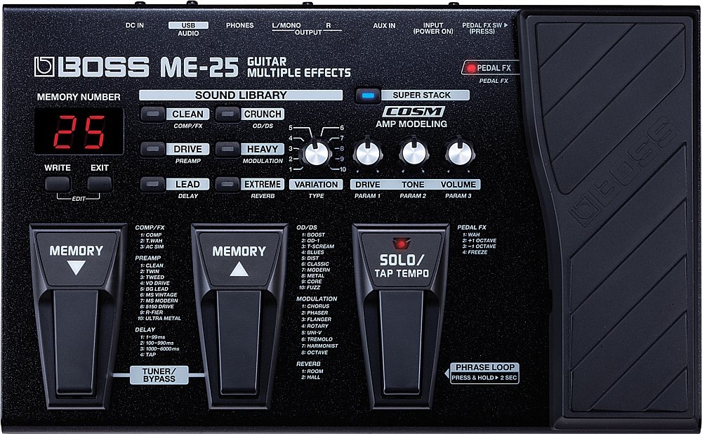 Amazon.com: Boss ME-25 Guitar Multiple Effects : Musical Instruments