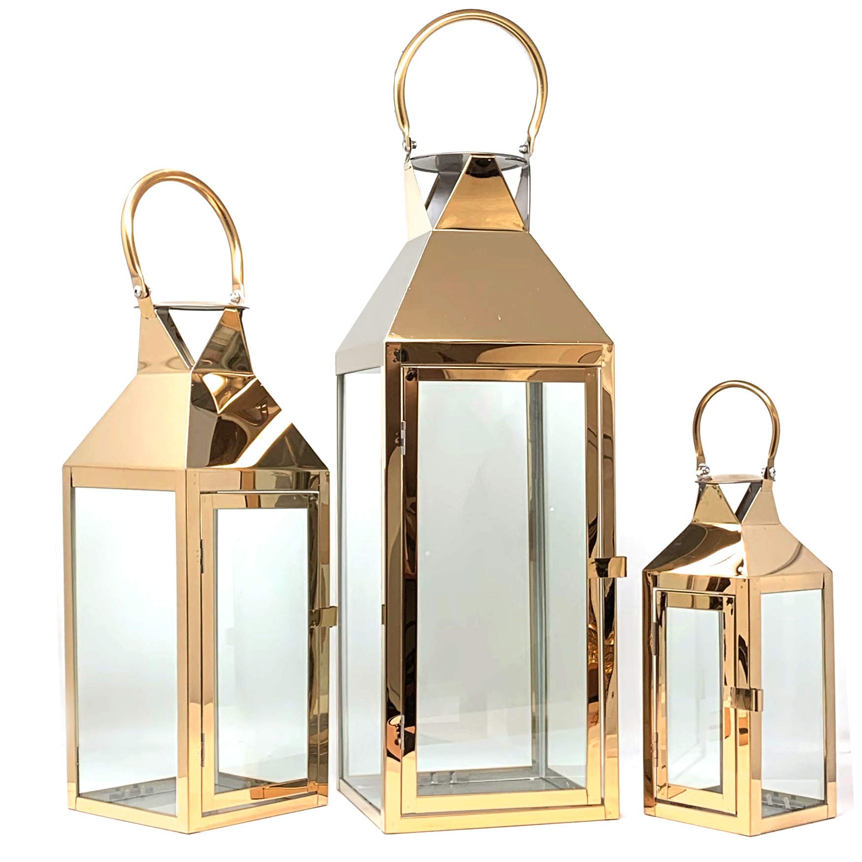 Amazon.com: Allgala 3-PC Lantern Set 24 Inch Jumbo Deluxe Modern