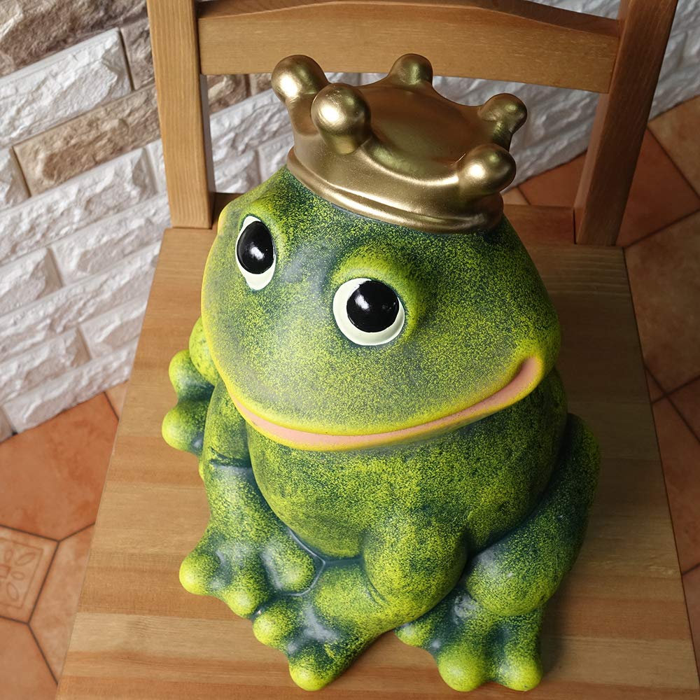 Amazon.co.jp: カエル 王様（36cm） カエルグッズ 置物 かえる 雑貨