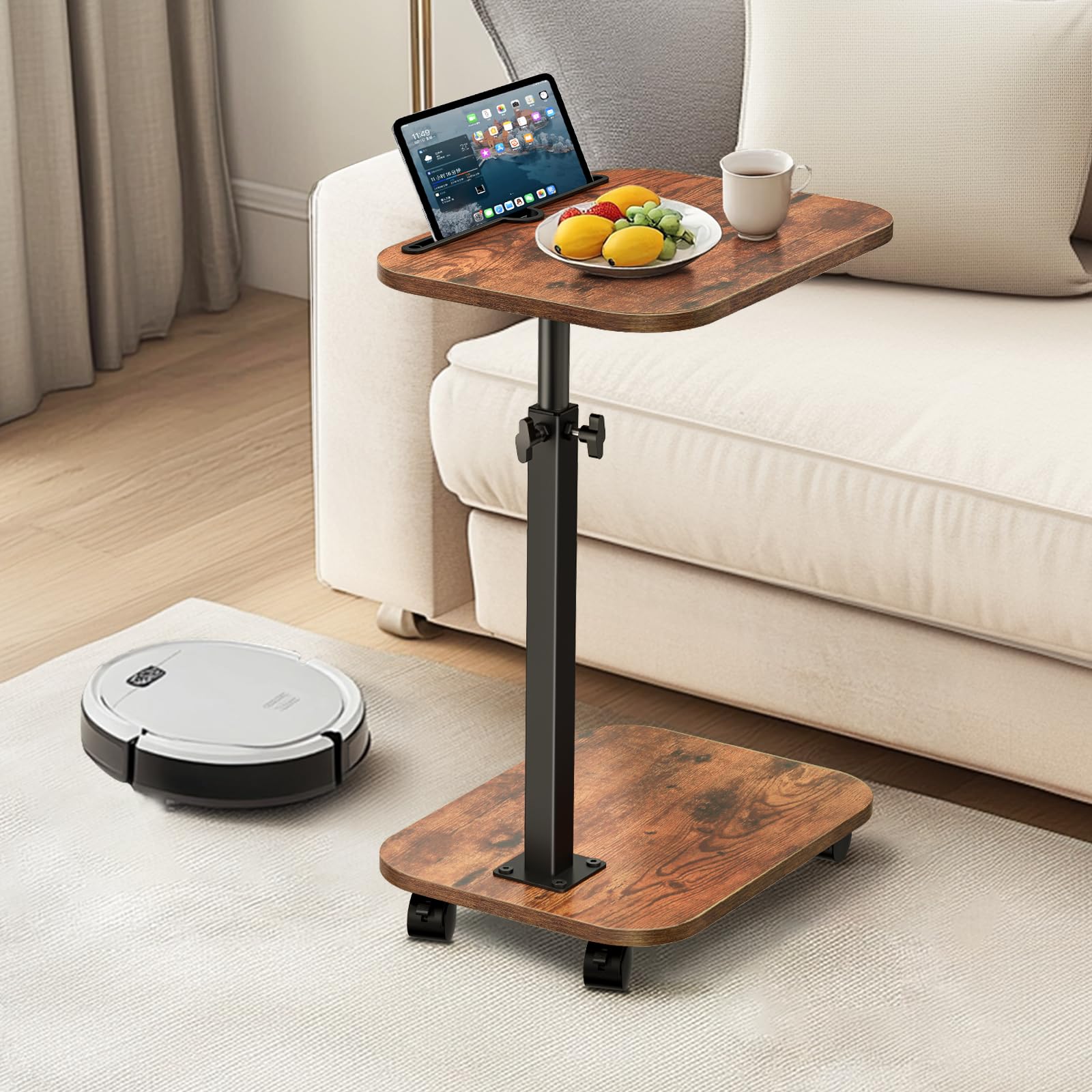 Amazon.com: XNSDXV Sofa Tray Table for Couch, 360°Swivel TV Tray