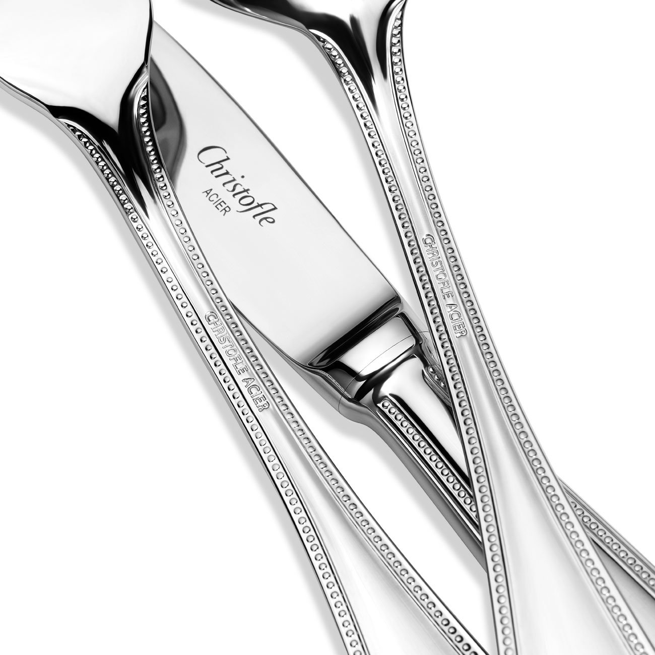 Amazon.com | Christofle CH24-05-185 Perles II Stainless Steel 5