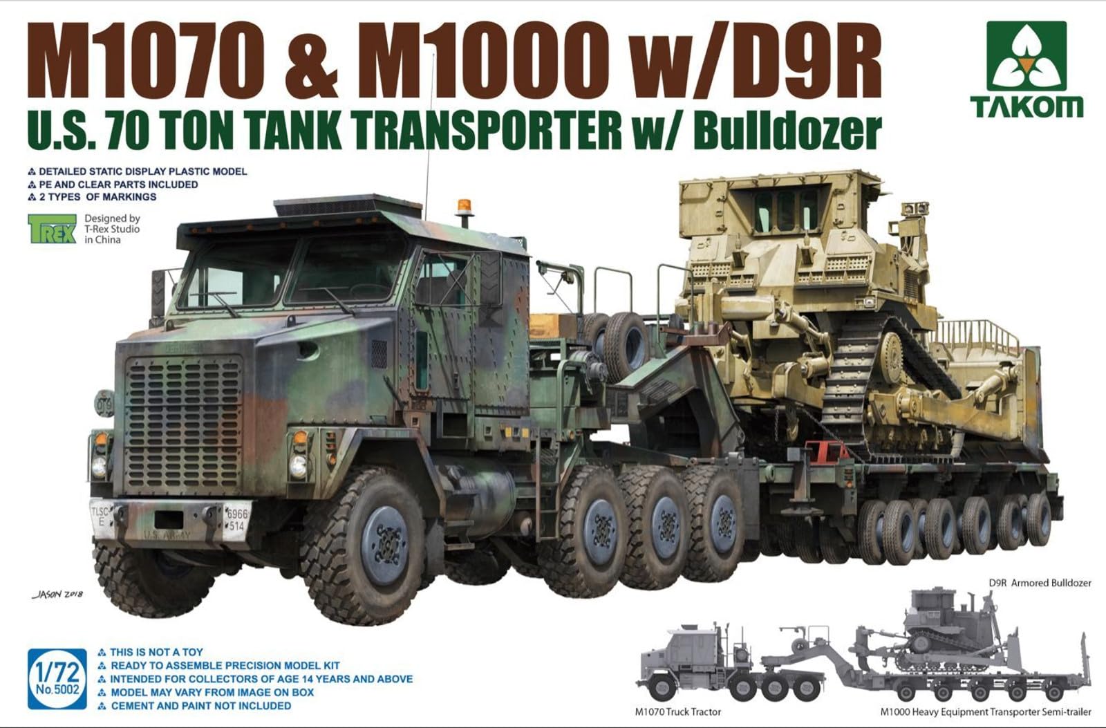 Amazon | タコム 1/72 アメリカ陸軍 M1070・M1000 70トン 戦車運搬車