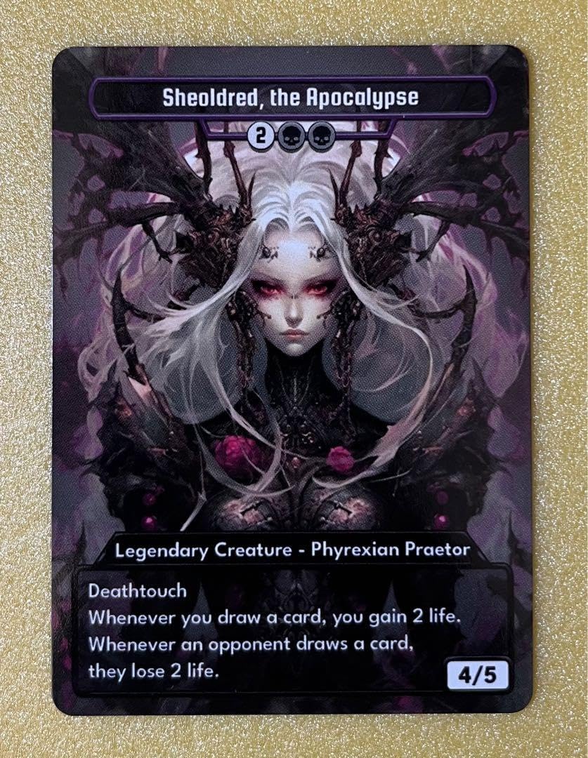 MTG】黙示録、シェオルドレッド 【ファイ語Foil、英コンセプトアート版