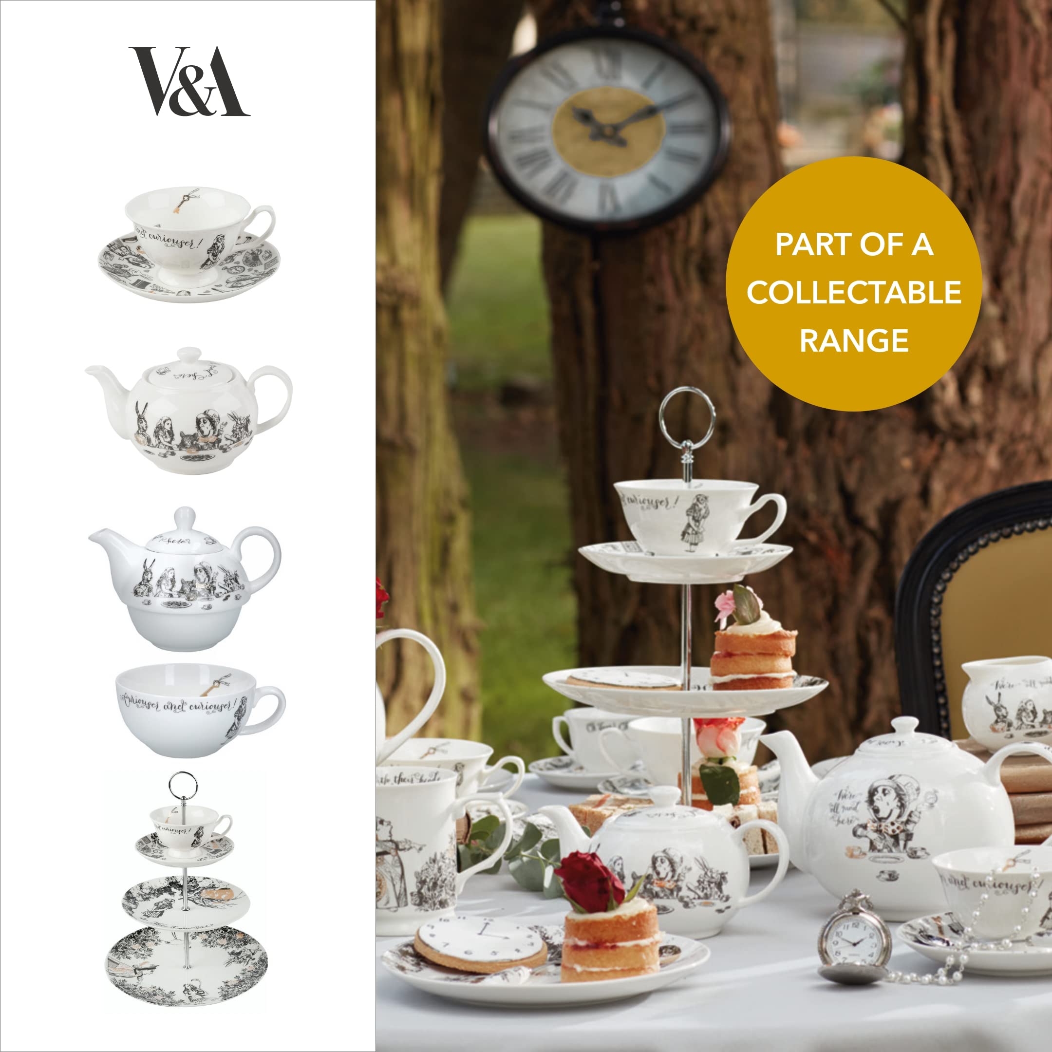 Amazon.com | V&A Alice in Wonderland Espresso Cup and Saucer, 100