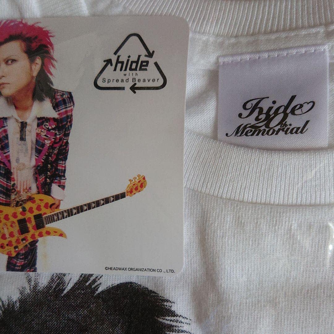 Amazon.co.jp: 半袖 Mサイズ 正規品 hide Tシャツ 白 全身プリント