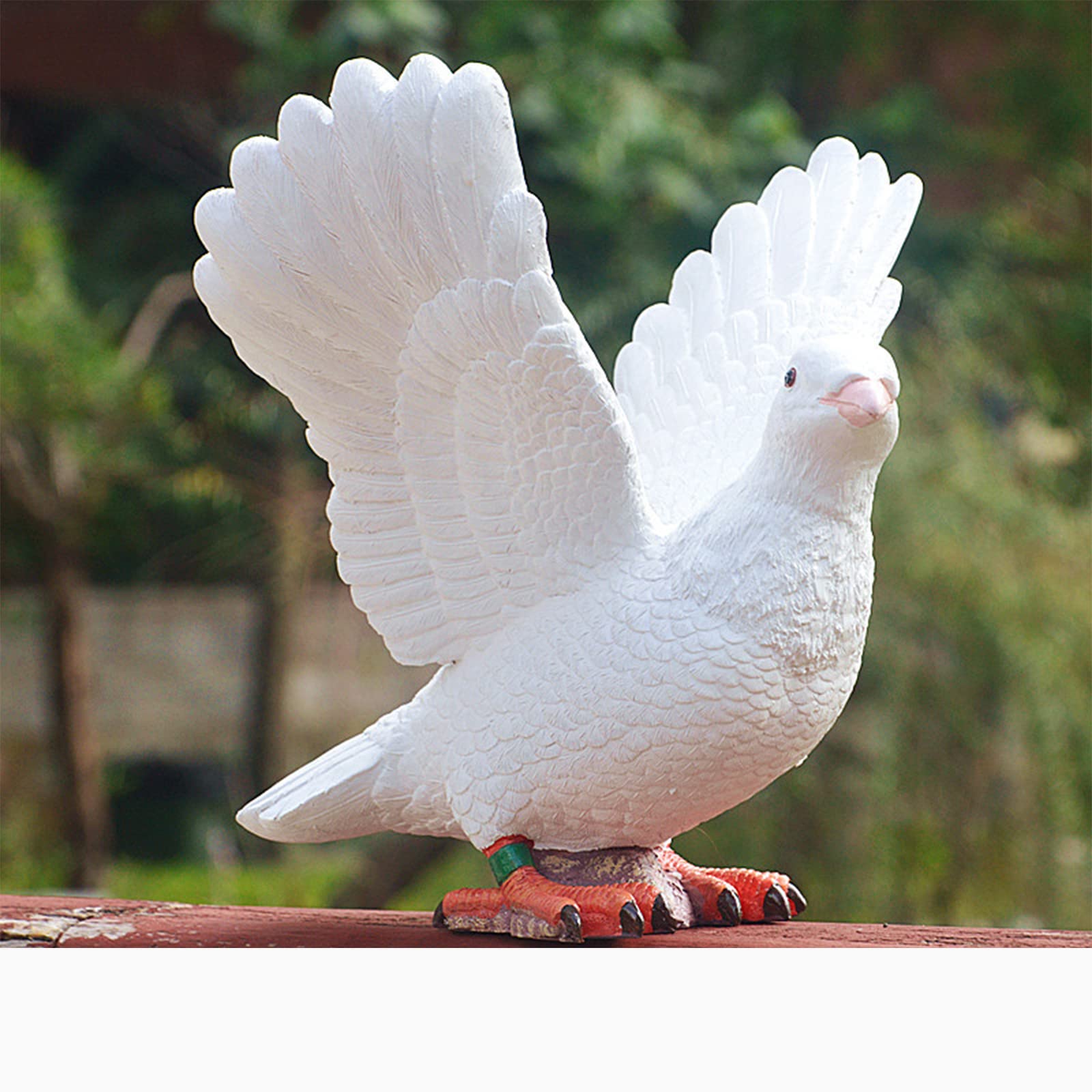 Amazon.co.jp: 鳥の置物 鳩 置物 動物オブジェ ハトの像 小さい