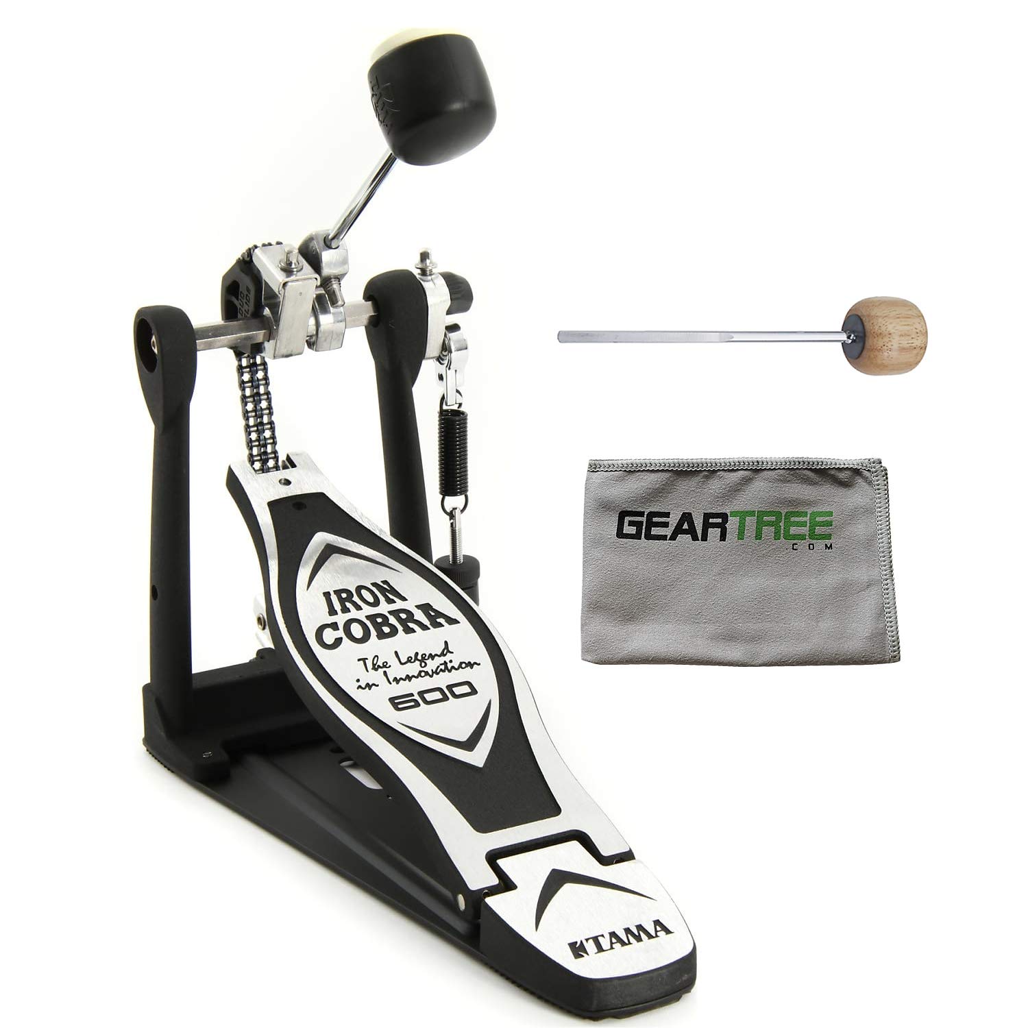 Amazon.com: Tama HP600D Iron Cobra 600 Single Pedal w/Wood Beater