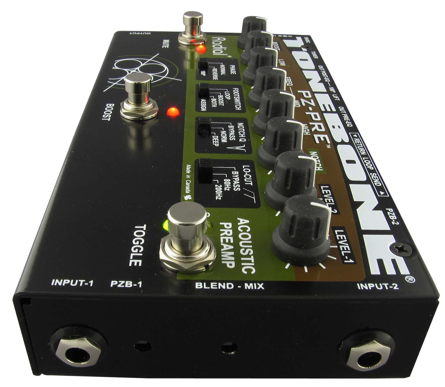 Amazon | Radial ラジアル 2CHアコースティック・プリアンプ Tonebone